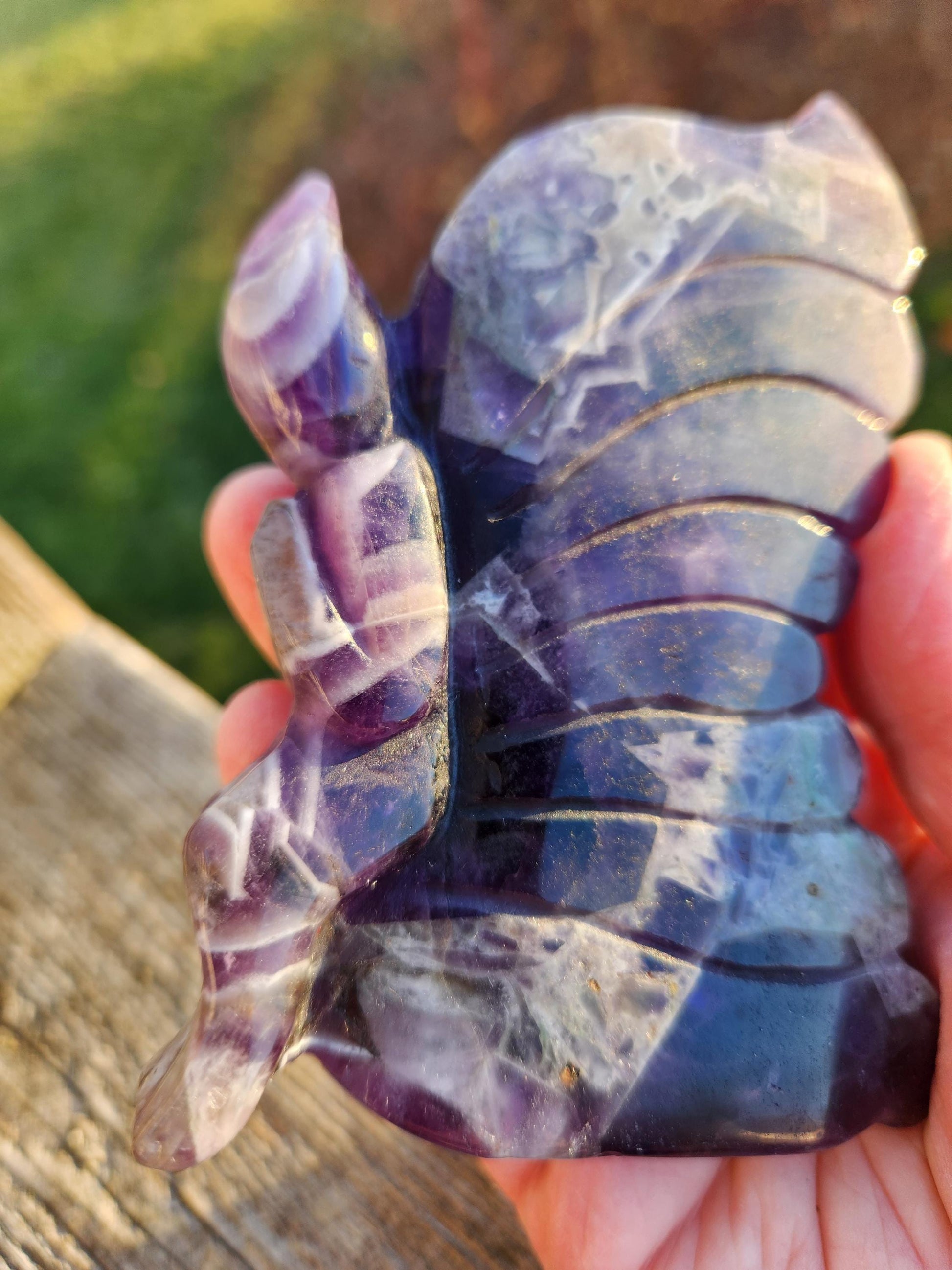 AAA Dream Amethyst Crystal Angel or Fairy - Unique Carved Stone