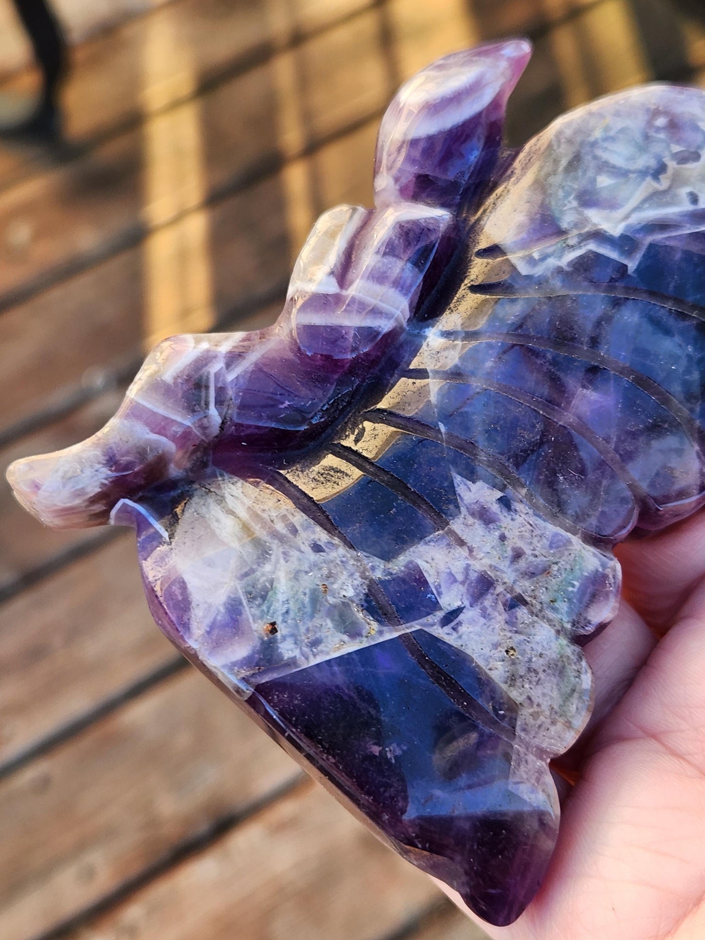 AAA Dream Amethyst Crystal Angel or Fairy - Unique Carved Stone