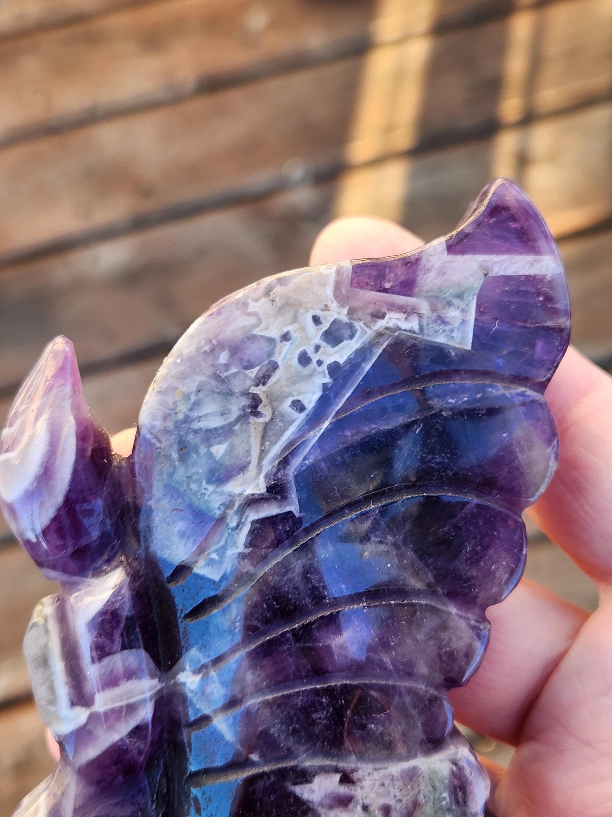 AAA Dream Amethyst Crystal Angel or Fairy - Unique Carved Stone