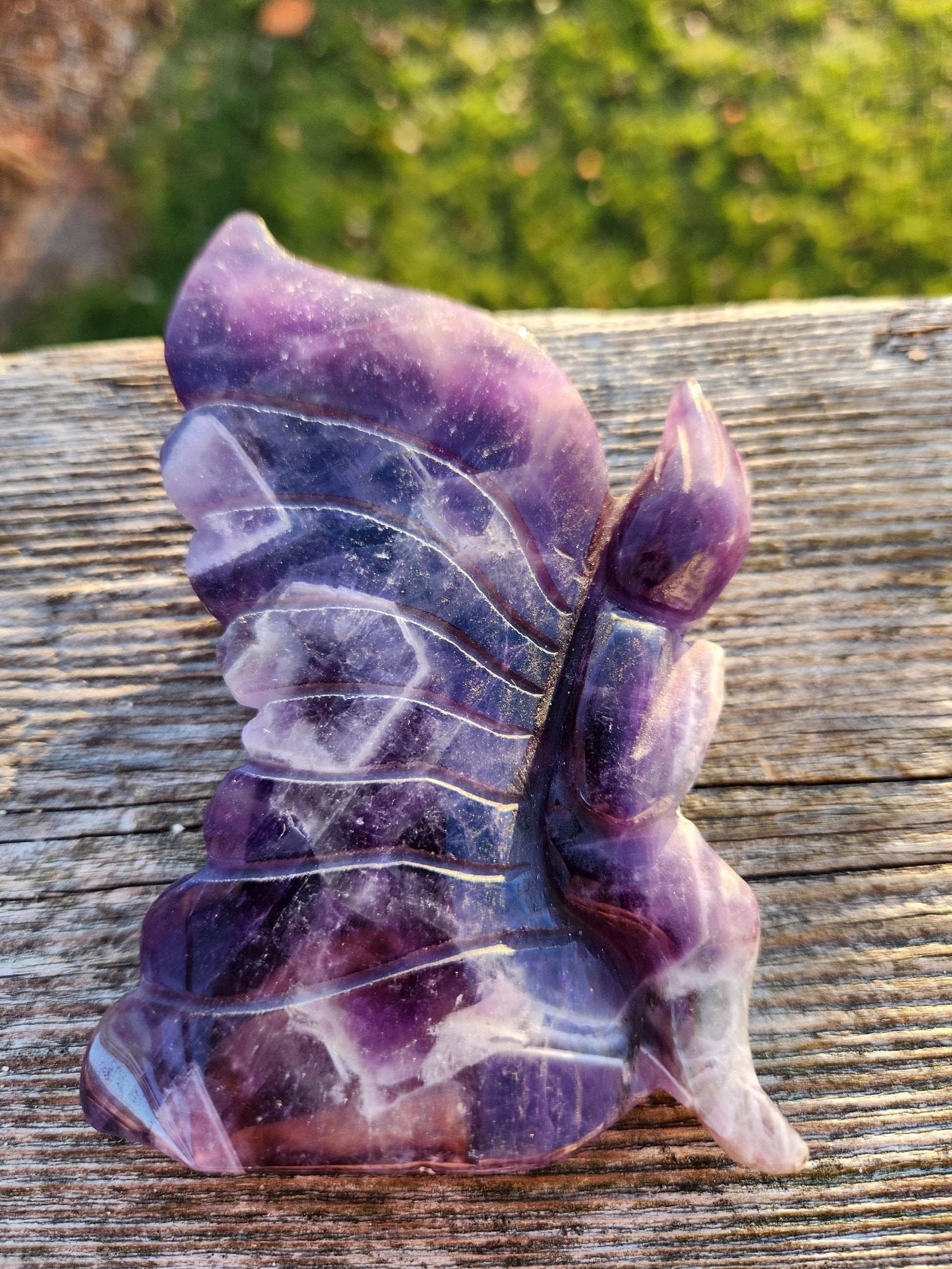 AAA Dream Amethyst Crystal Angel or Fairy - Unique Carved Stone