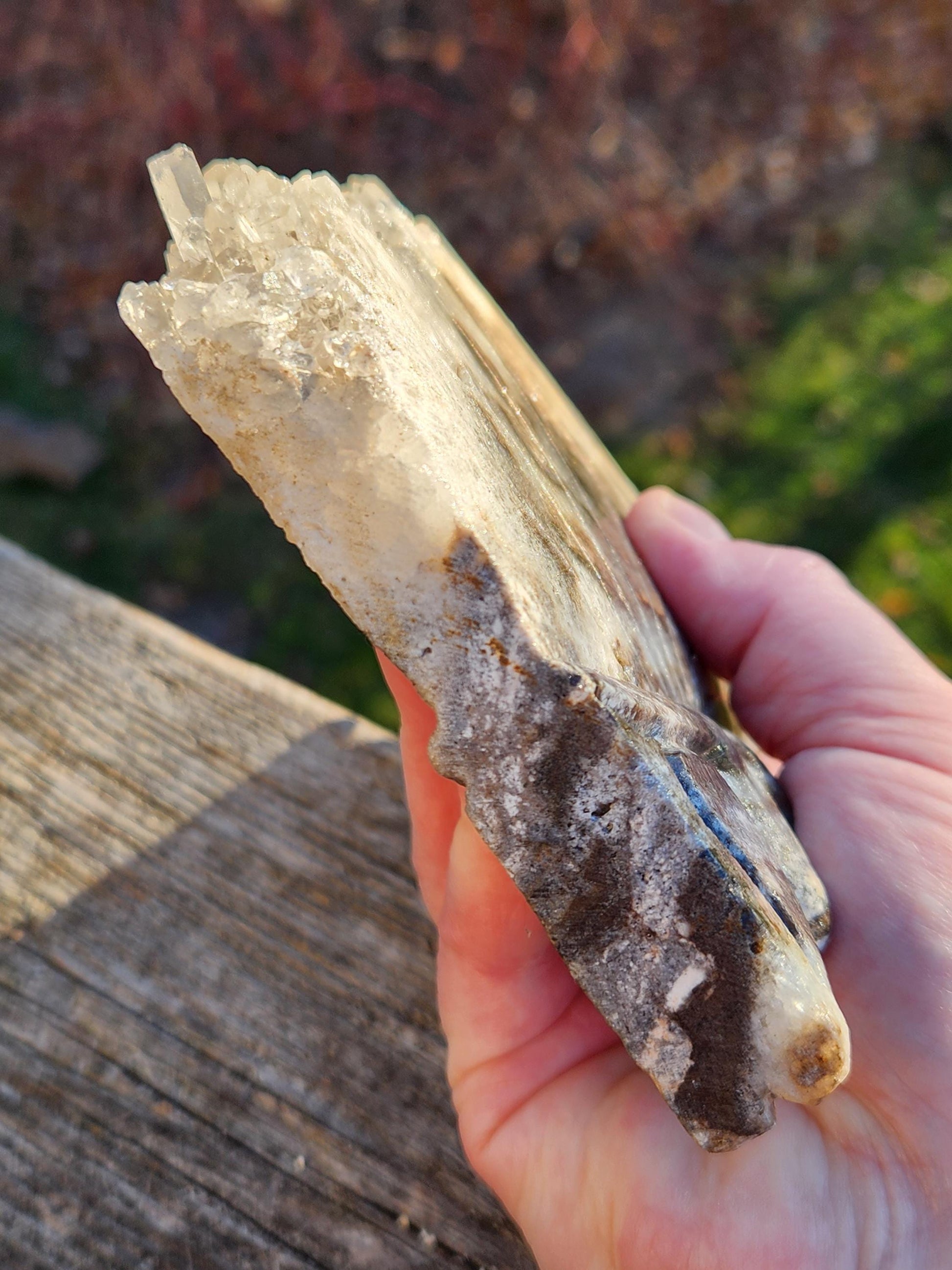 Super Unique Clear Quartz Points 0n Matrix Angel Or Fairy Carving Natural Stone Crystal