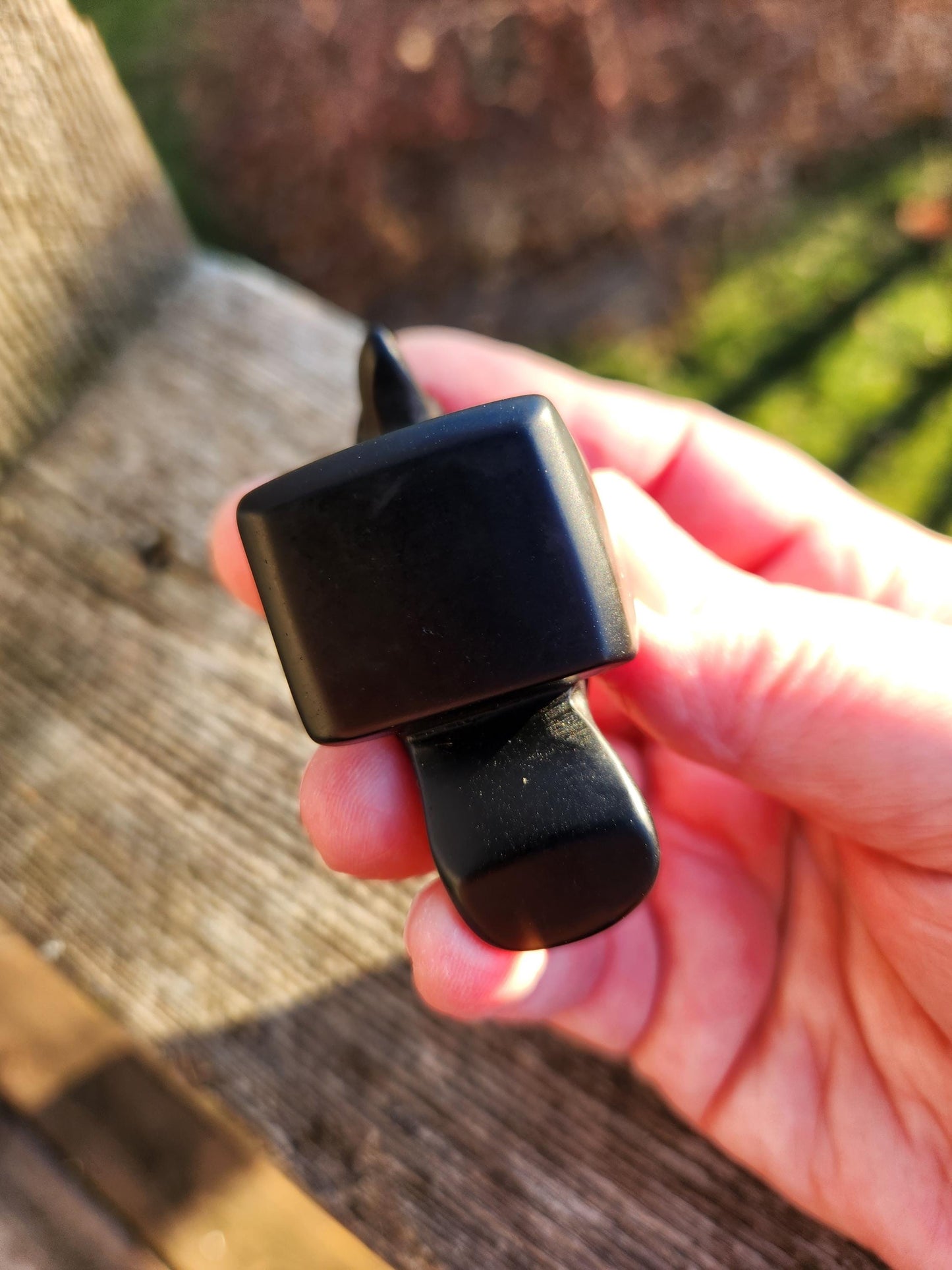 Carved Black Obsidian Crow Raven on Stand: Natural Crystal Raven Figurine