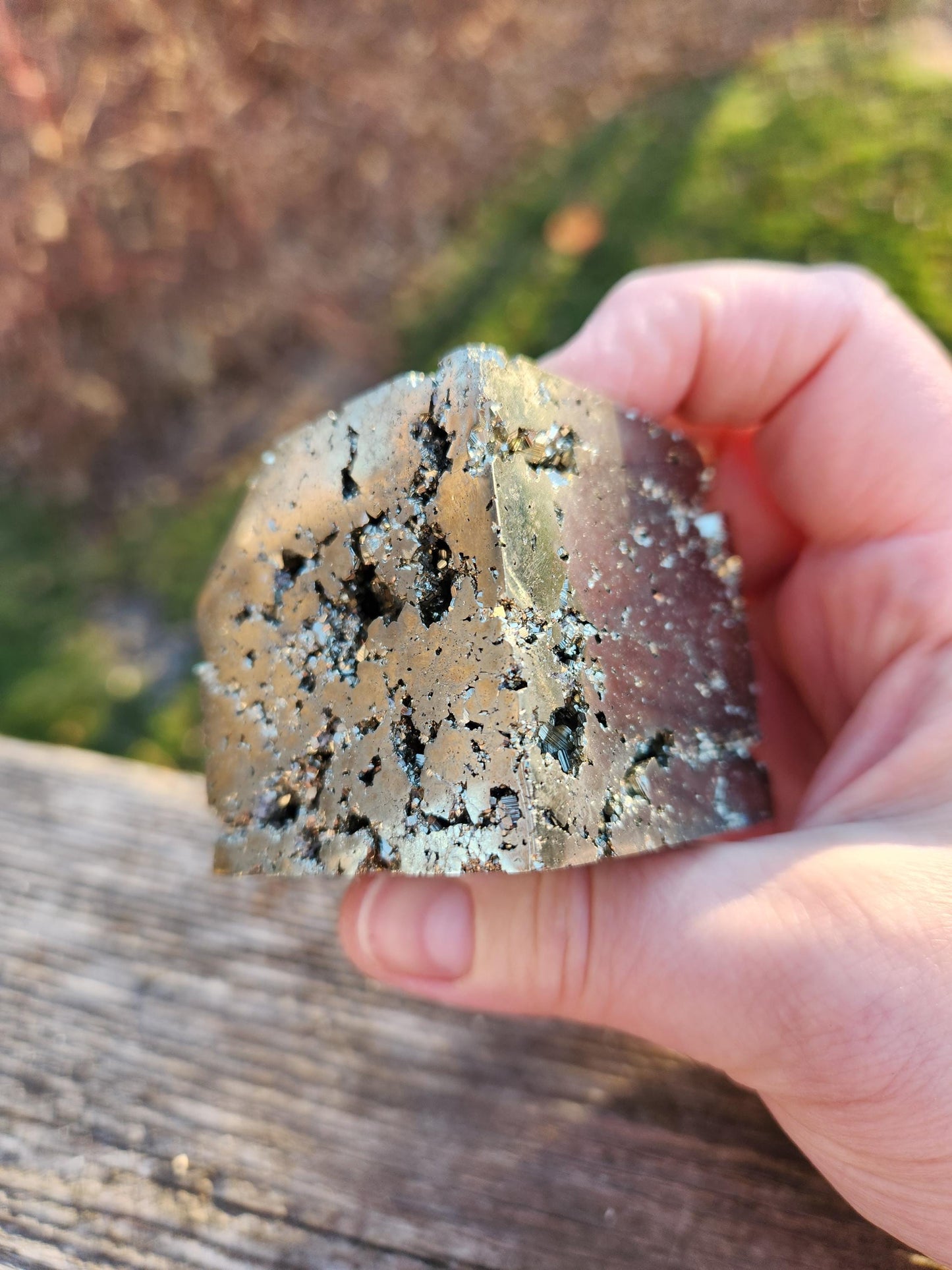 Beautiful Pyrite Cube On Stand From Peru
