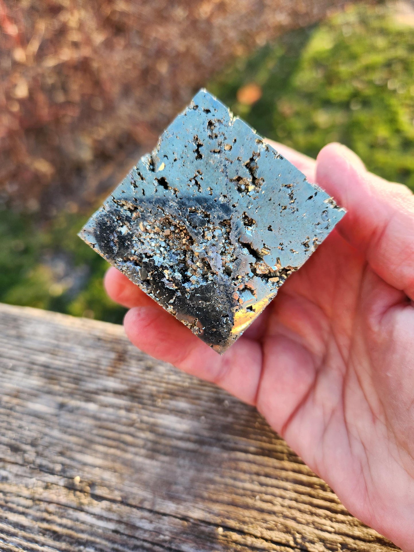 Beautiful Pyrite Cube On Stand From Peru
