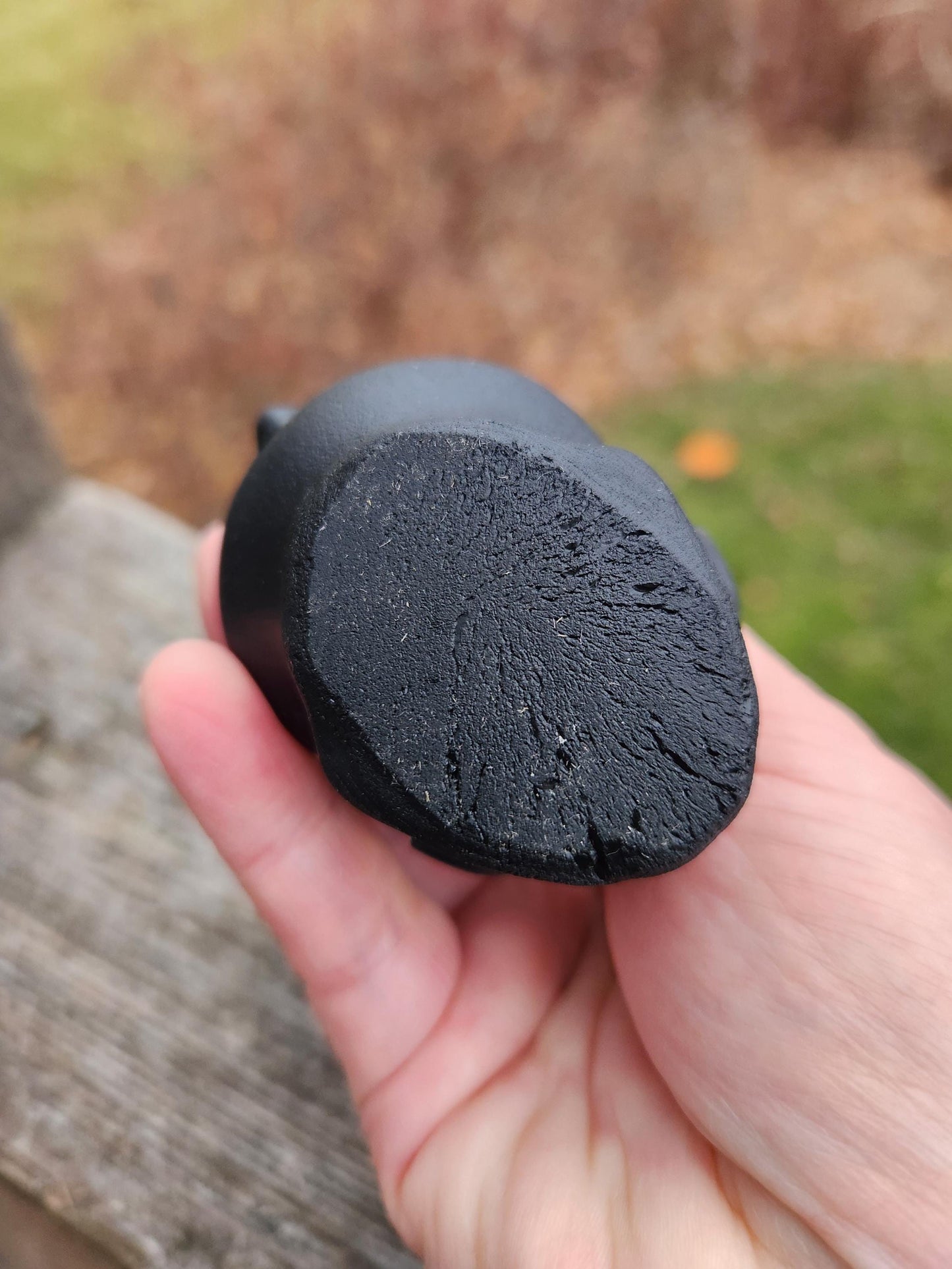 Carved Black Obsidian Crow Raven on Skull: Natural Crystal Raven Figurine