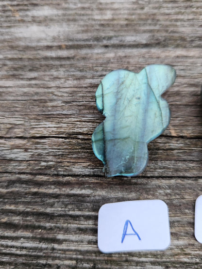 Carved Labradorite Snake: Crystal Carving, One
