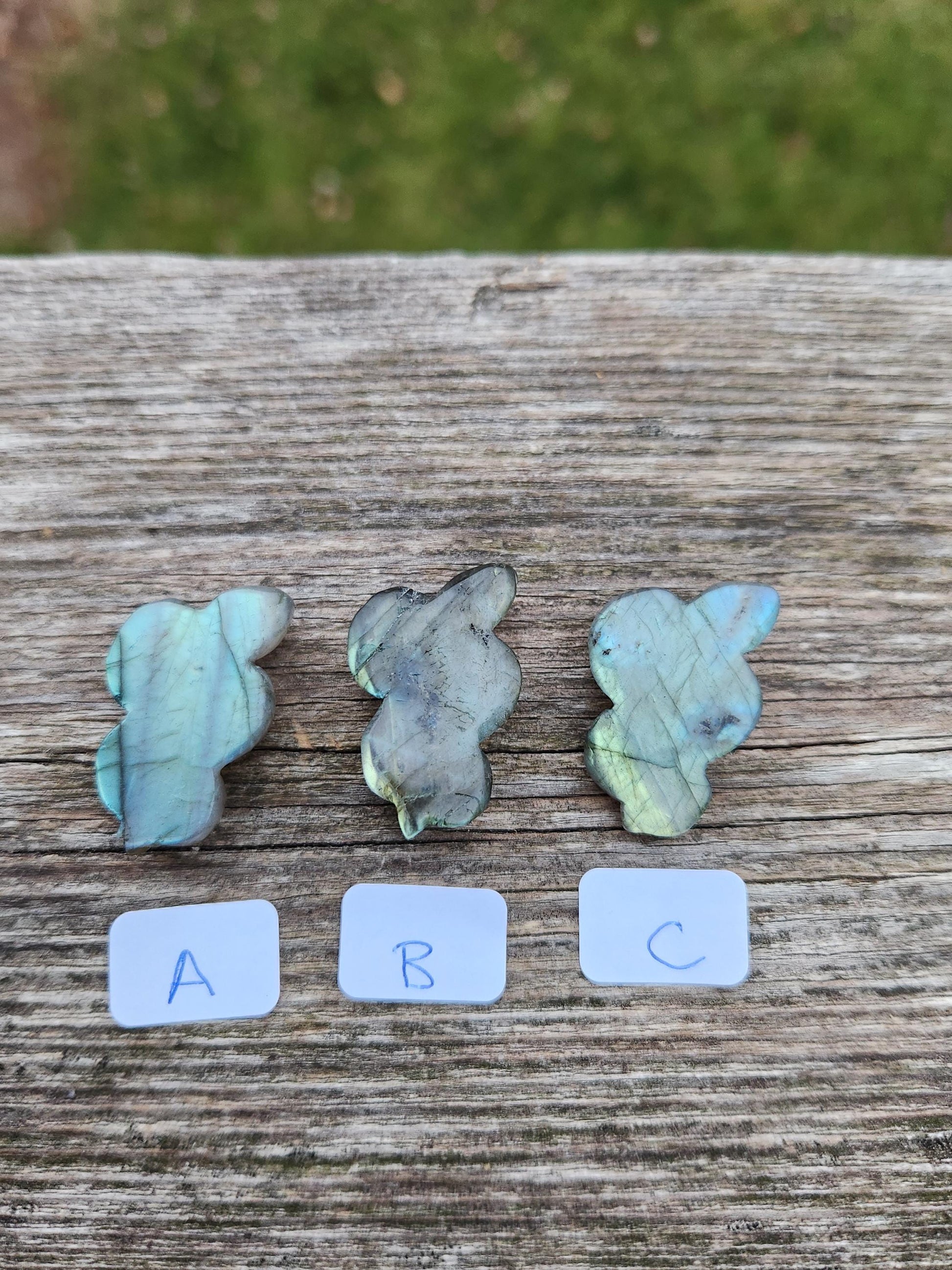 Carved Labradorite Snake: Crystal Carving, One