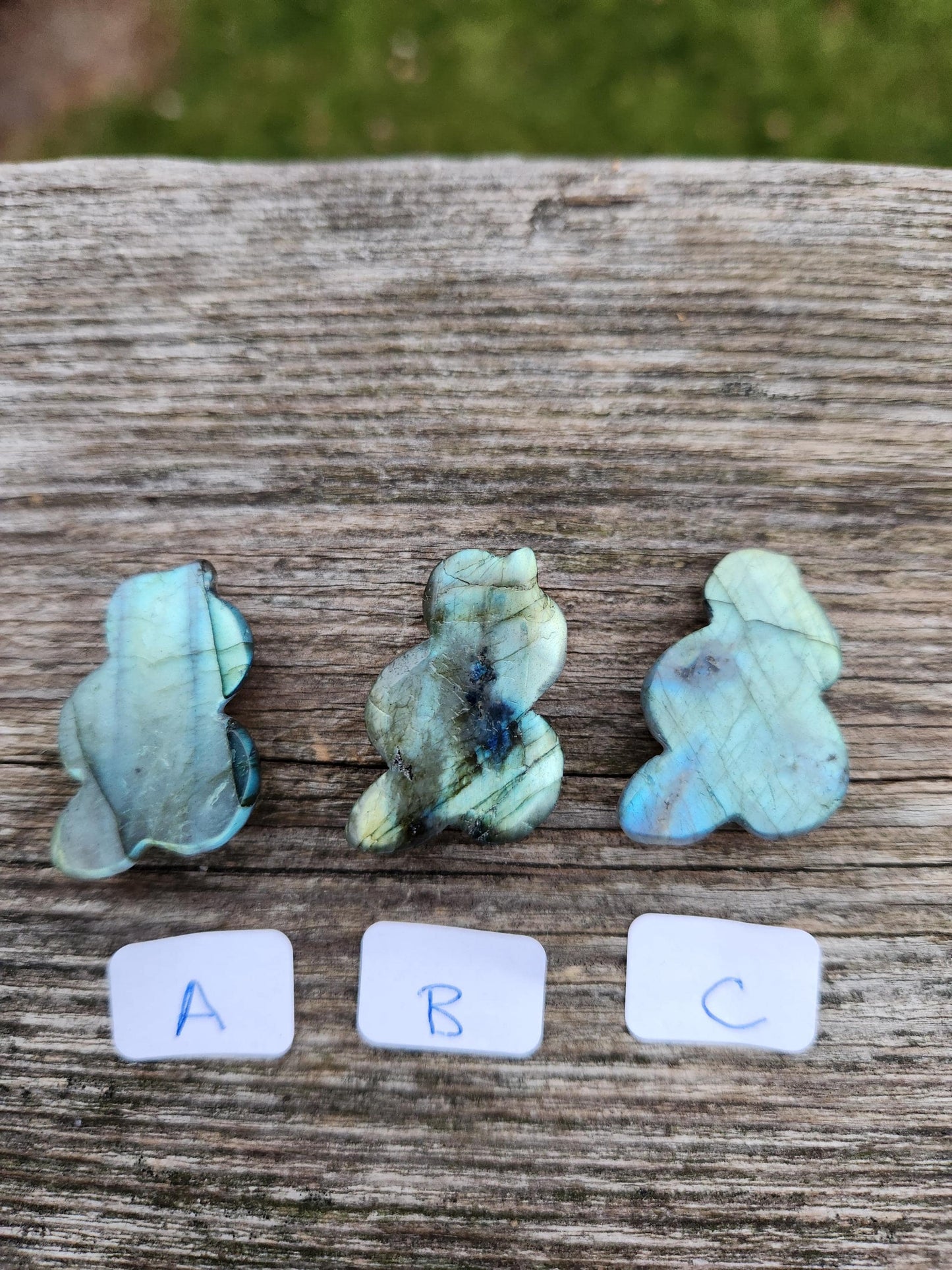 Carved Labradorite Snake: Crystal Carving, One