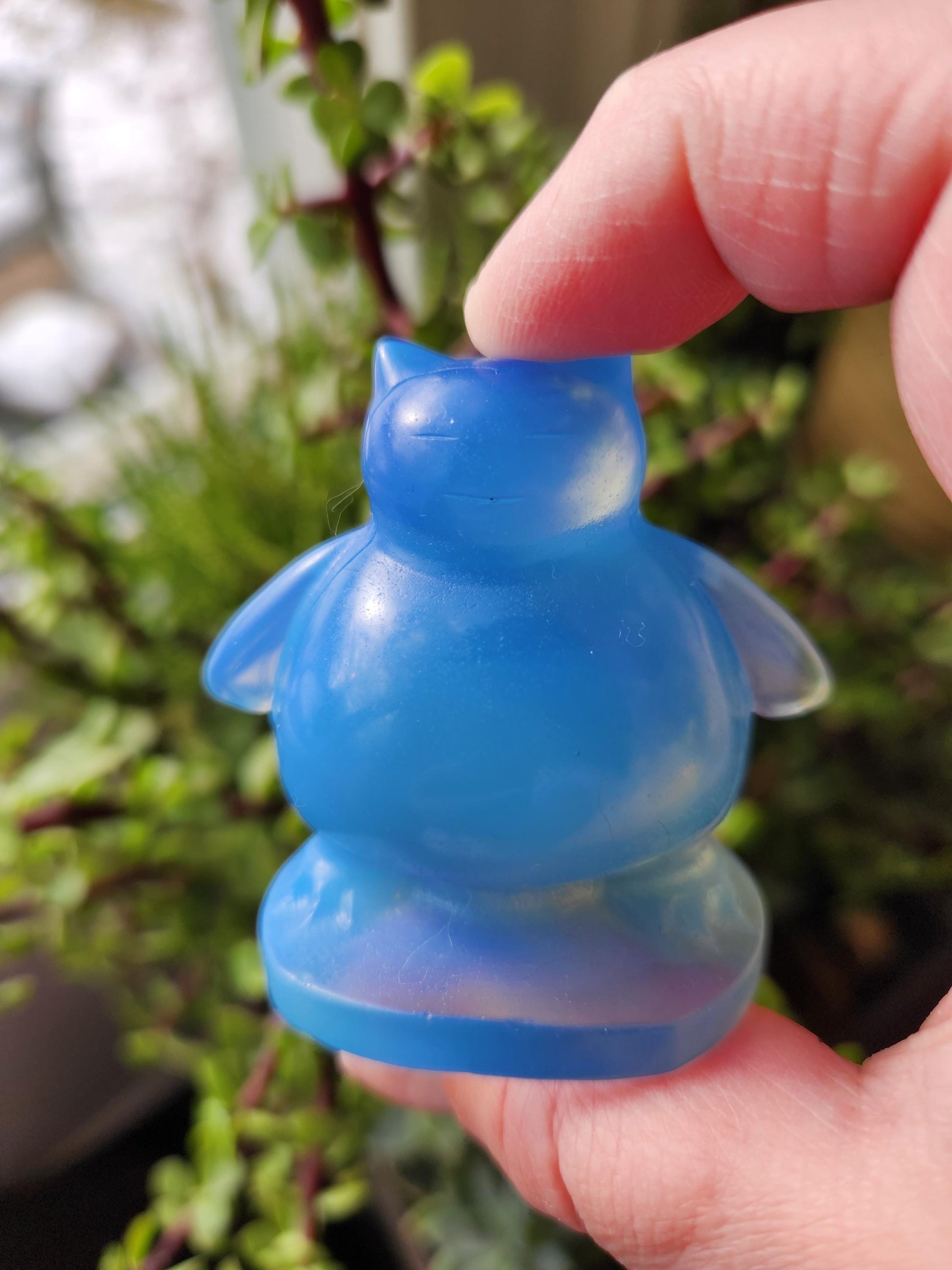 Blue Opalite Snorlax with High Polish, Pokemon