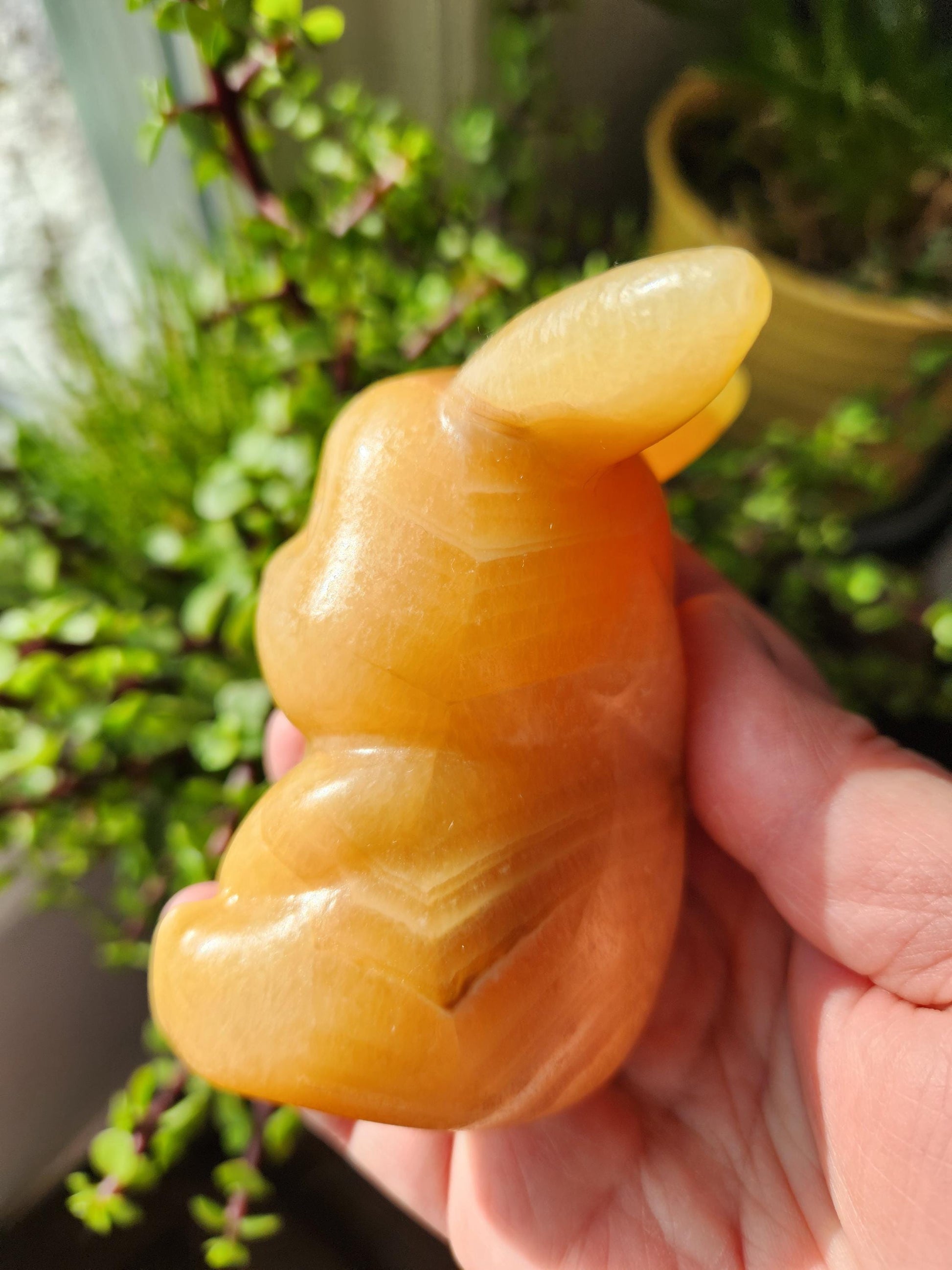 Super Cute BIG Yellow Calcite Pikachu Natural Stone Crystal Pokemon