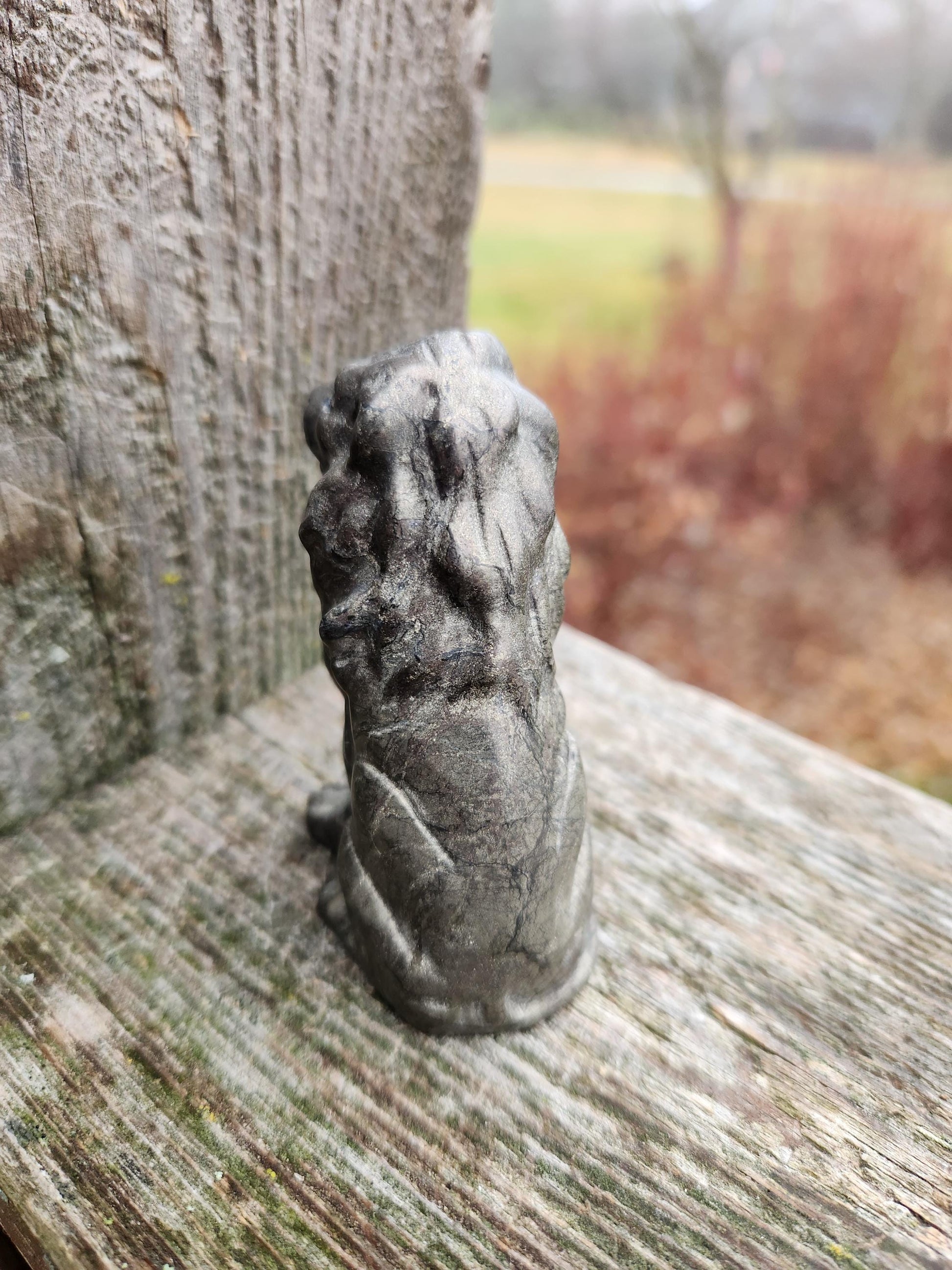 Regal Pyrite Lion Crystal Statue, Leo