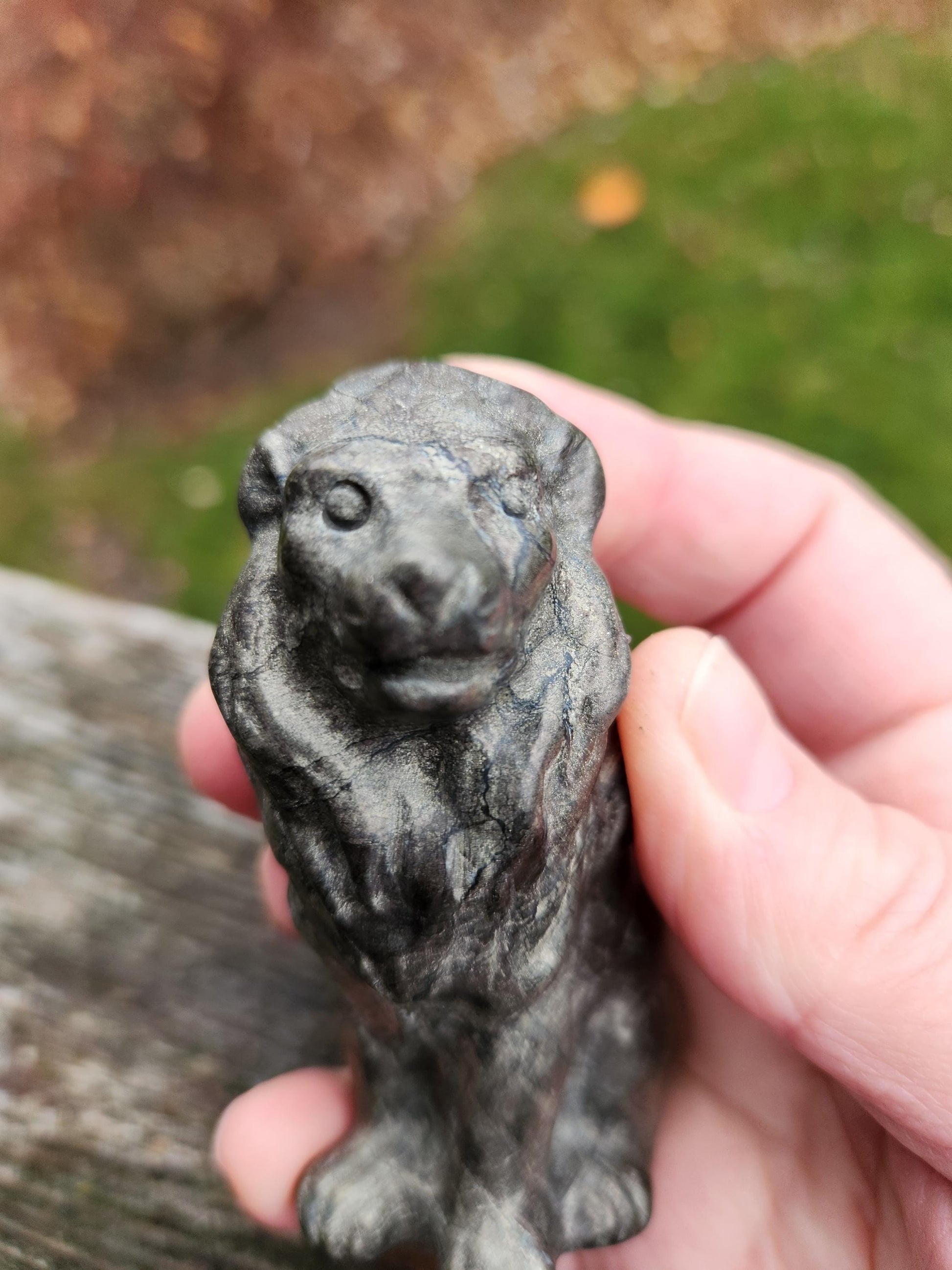 Regal Pyrite Lion Crystal Statue, Leo