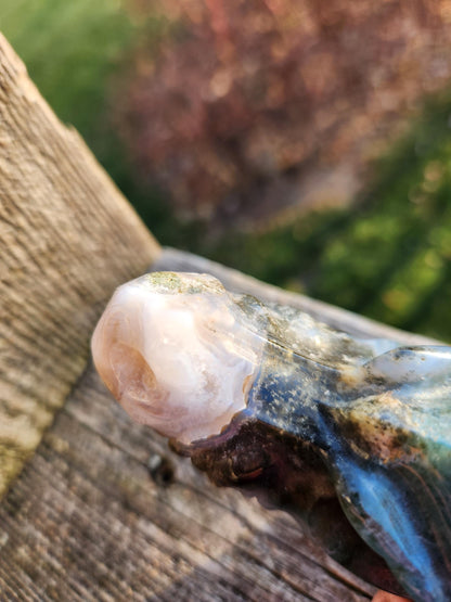 Juicy AAA Natural Moss Agate Crystal Carved Dragon Head ,DND