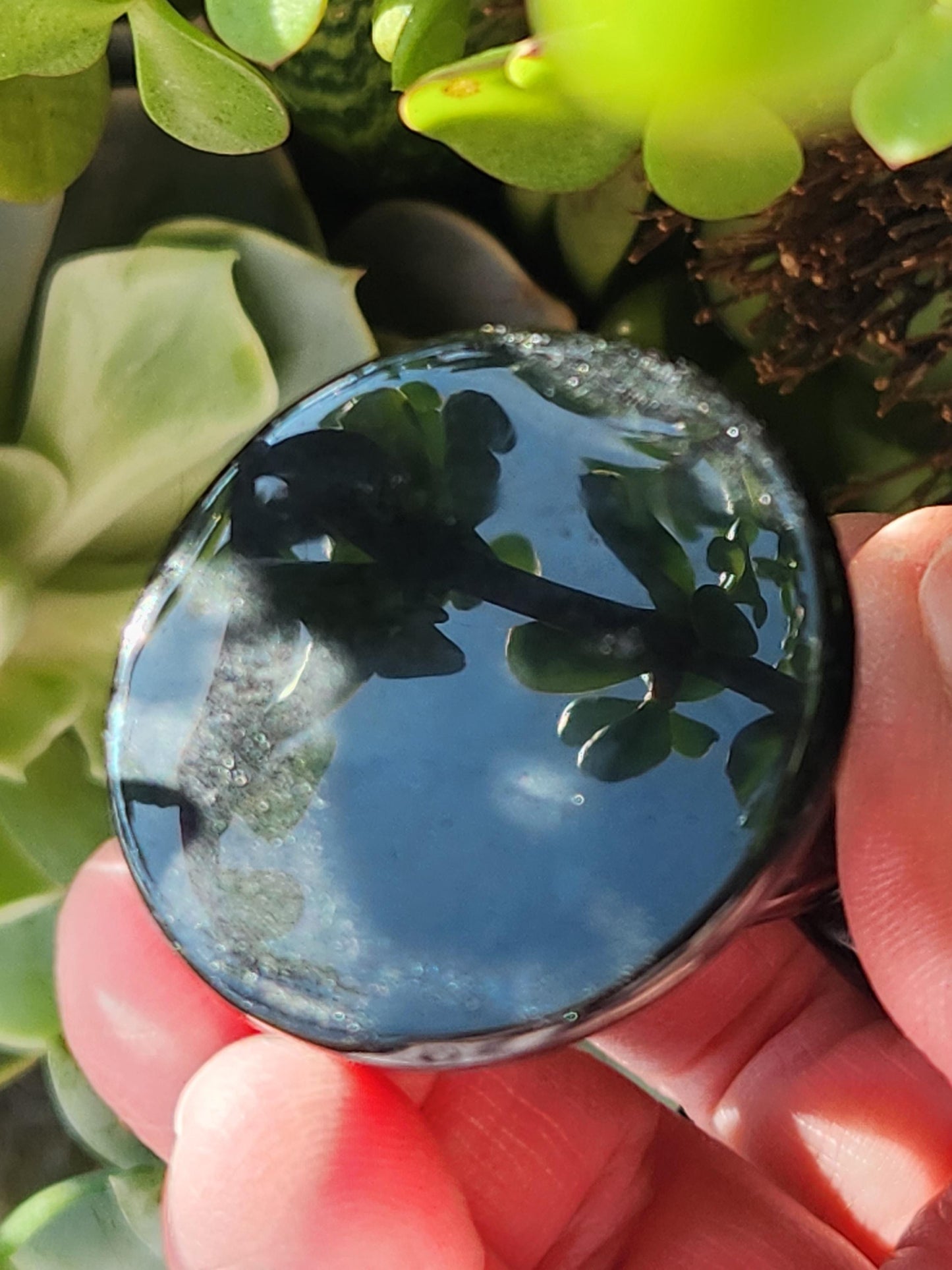 Black Obsidian Cat Figurine: Natural Stone Crystal, Sphynx