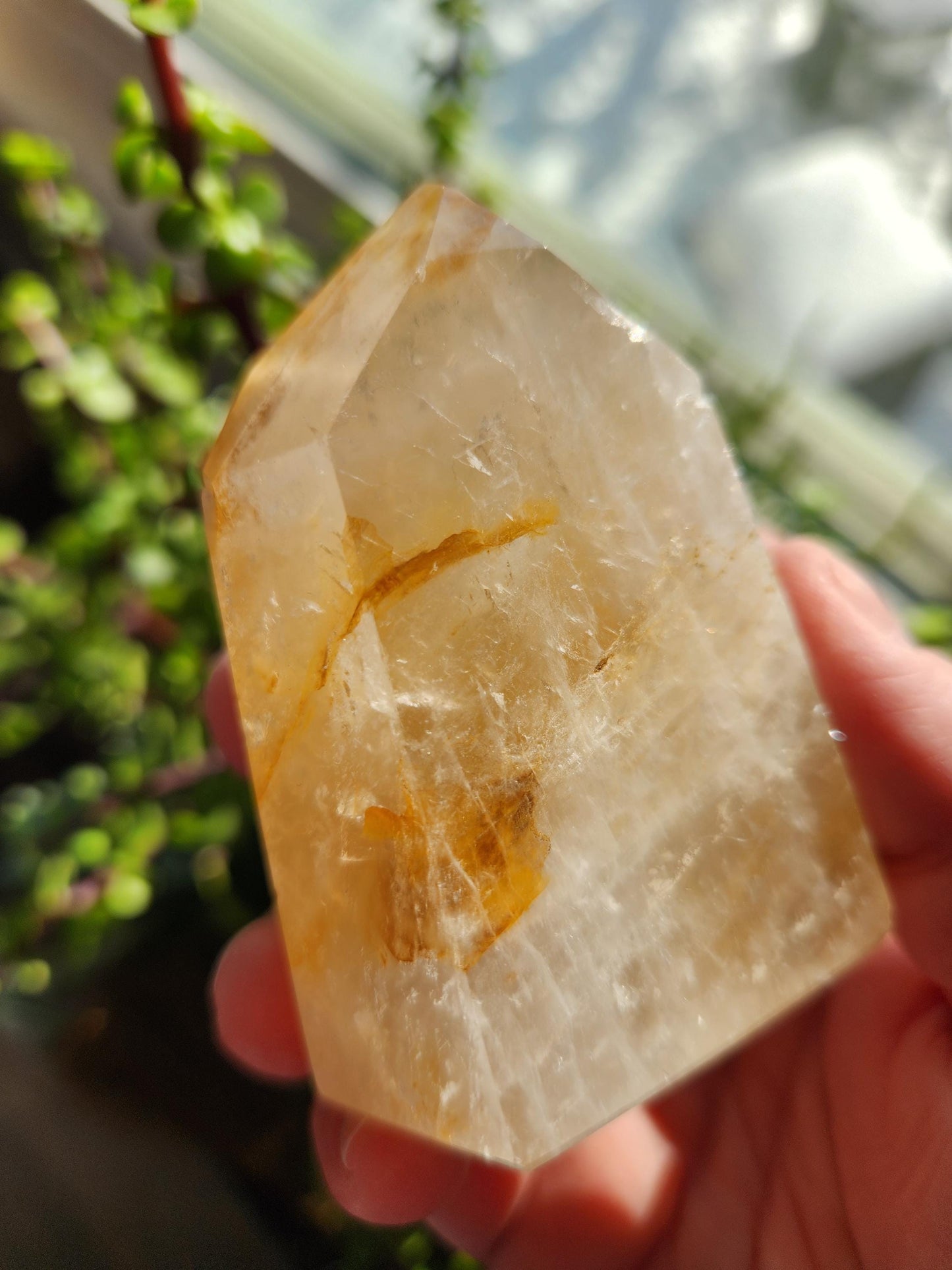 AAA Golden Healer Crystal Tower Point - Brazil Origin