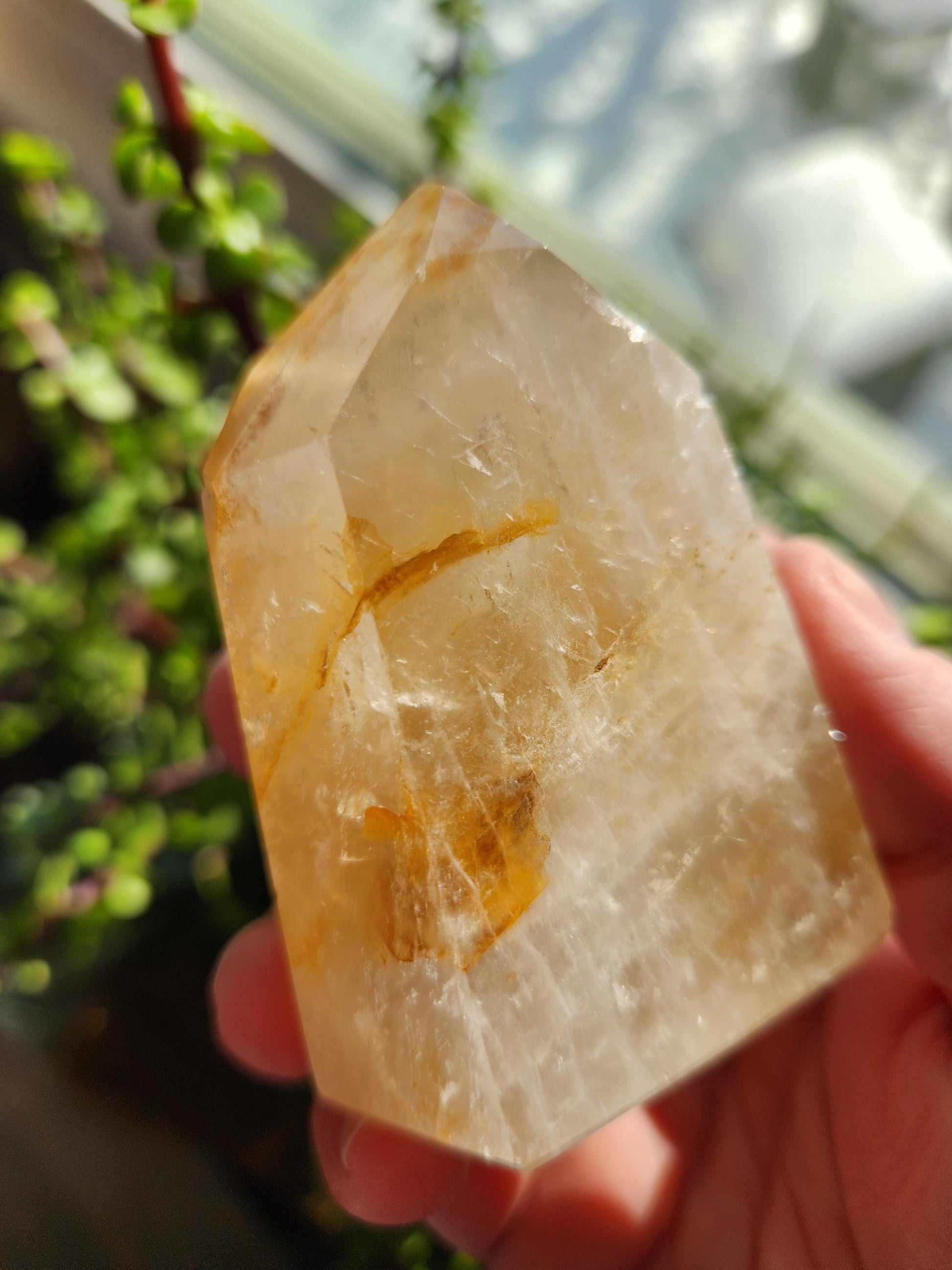 AAA Golden Healer Crystal Tower Point - Brazil Origin