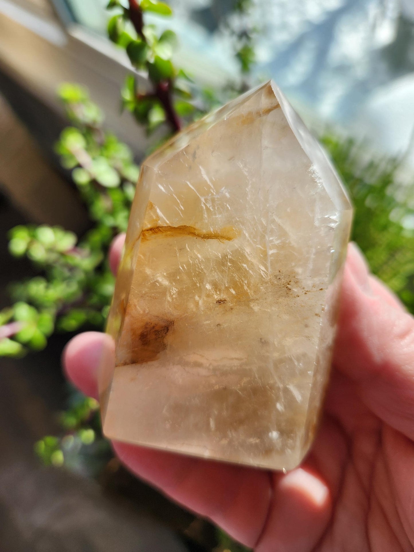 AAA Golden Healer Crystal Tower Point - Brazil Origin