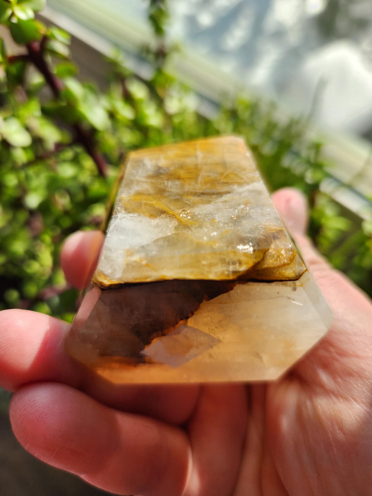 AAA Golden Healer Crystal Tower Point - Brazil Origin