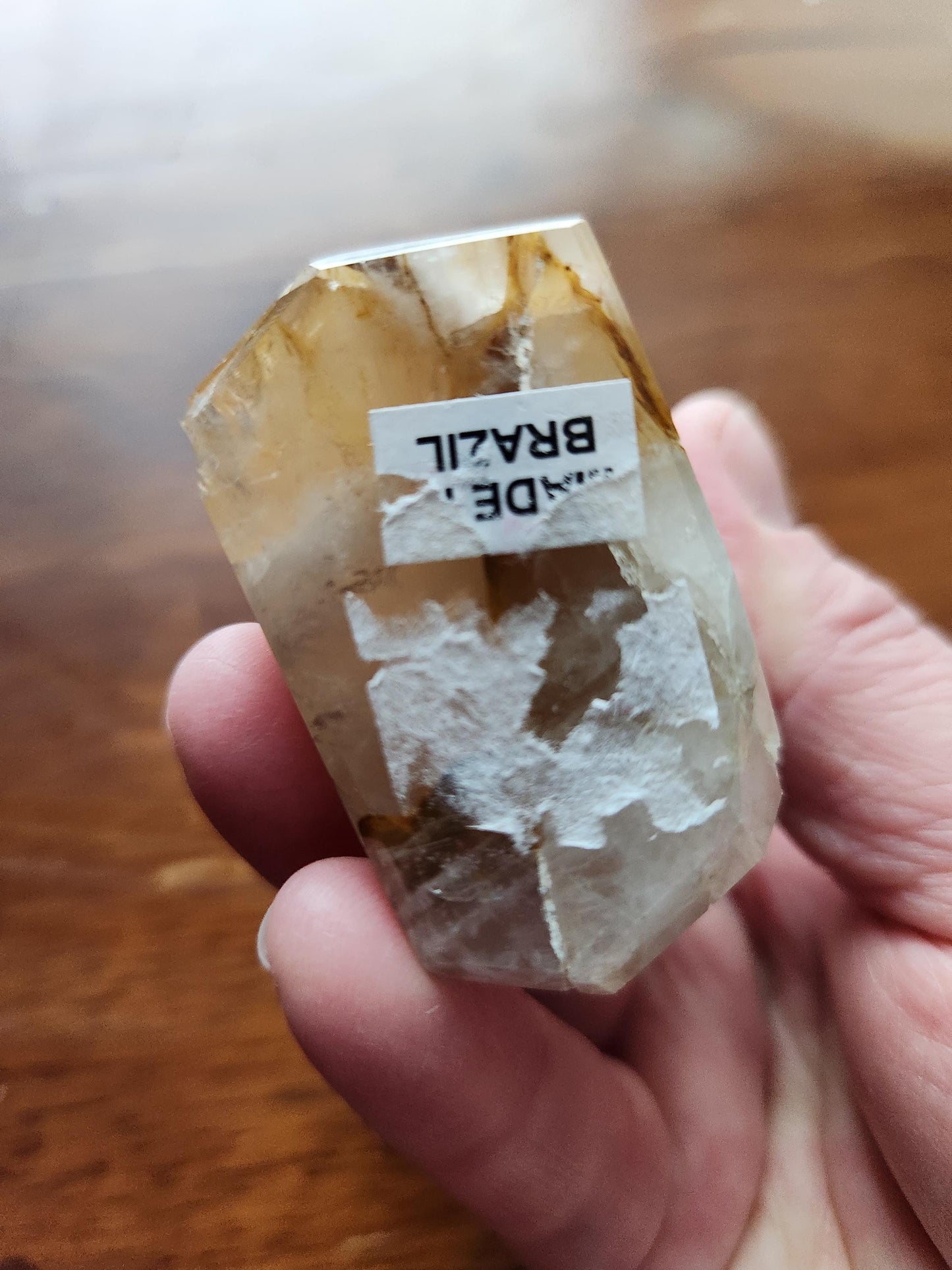 AAA Golden Healer Crystal Tower Point - Brazil Origin, Dendrite