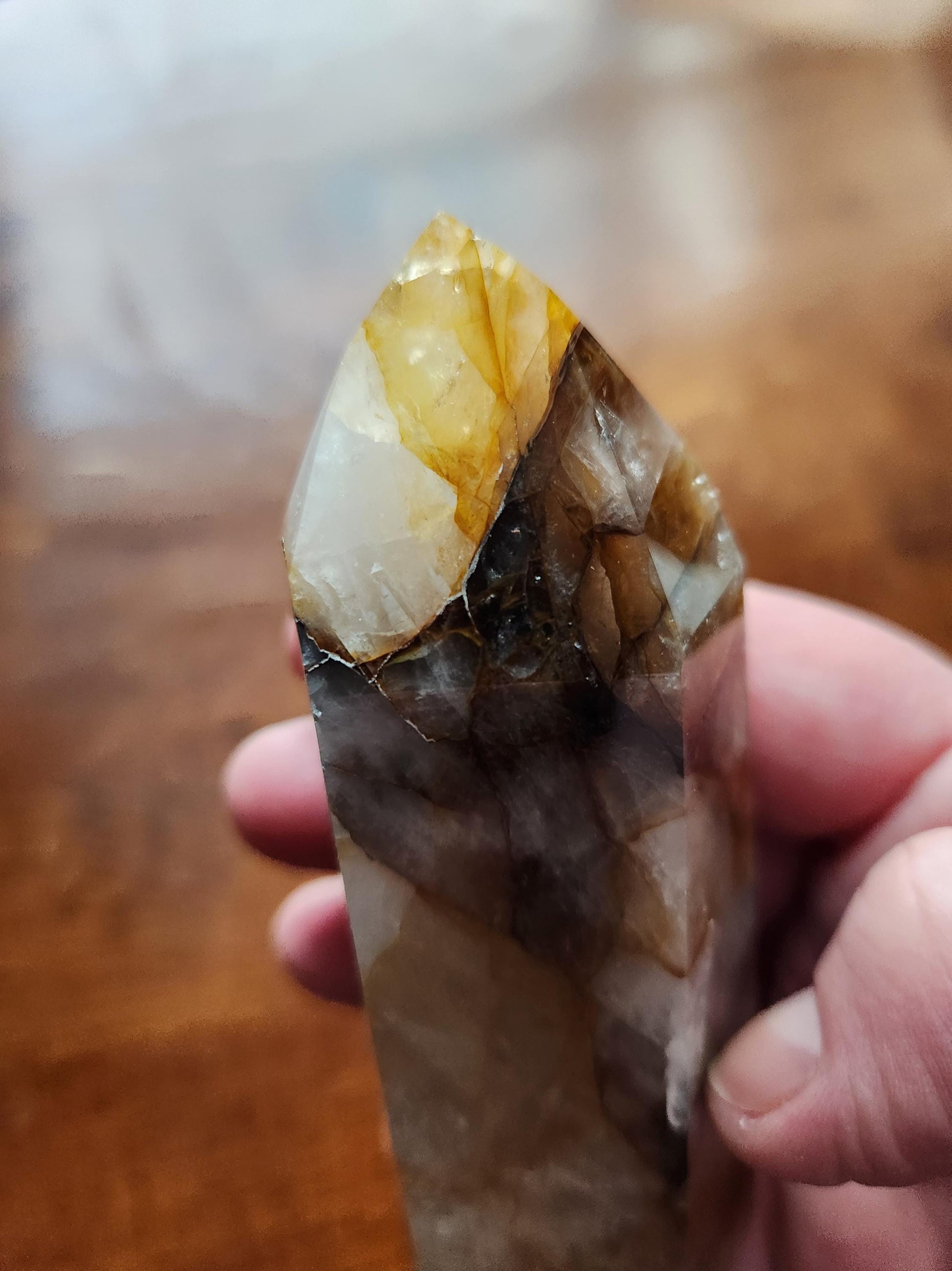 AAA Golden Healer Crystal Tower Point - Brazil Origin
