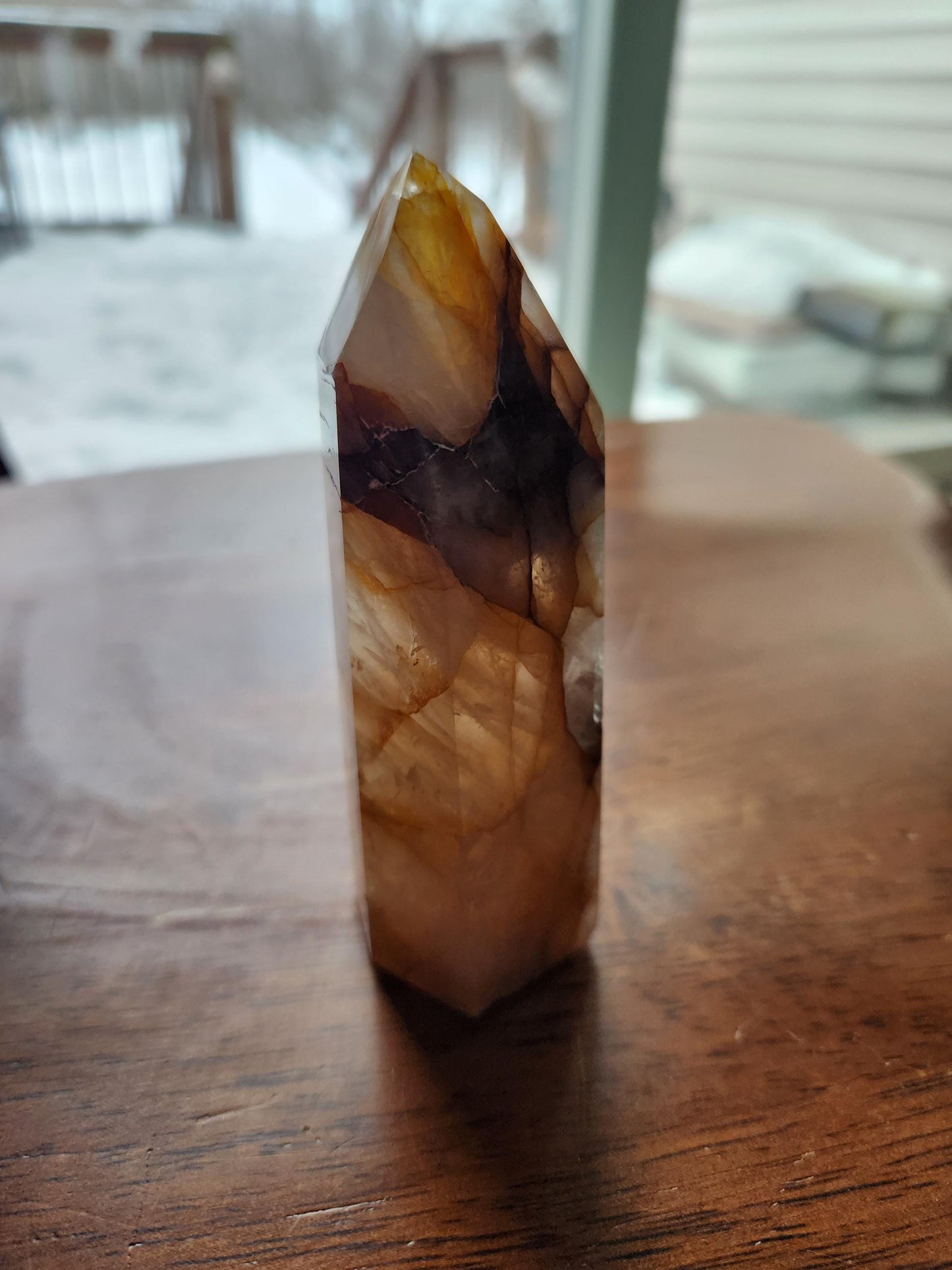 AAA Golden Healer Crystal Tower Point - Brazil Origin