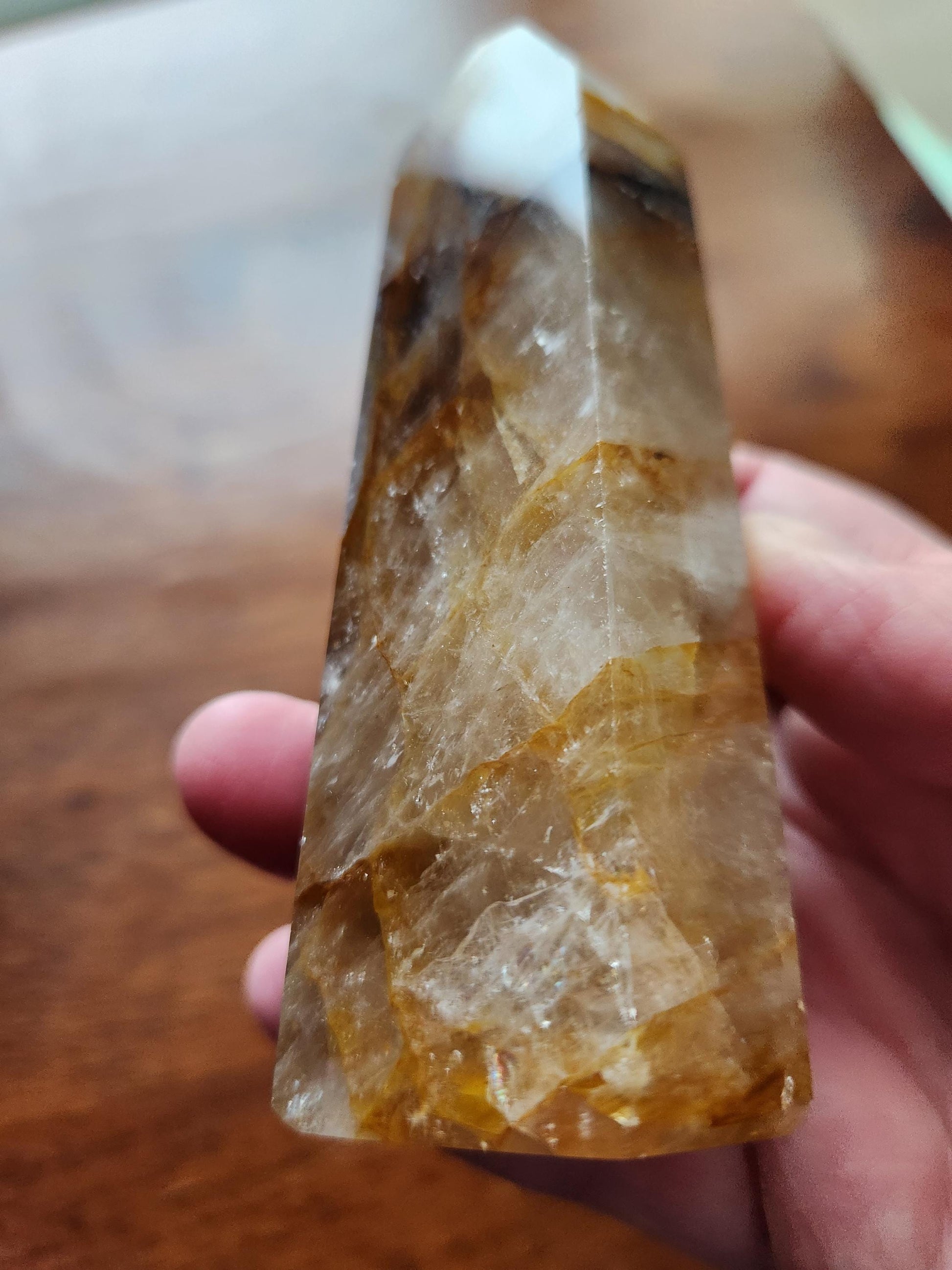 AAA Golden Healer Crystal Tower Point - Brazil Origin