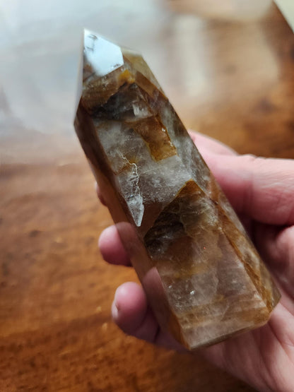 AAA Golden Healer Crystal Tower Point - Brazil Origin