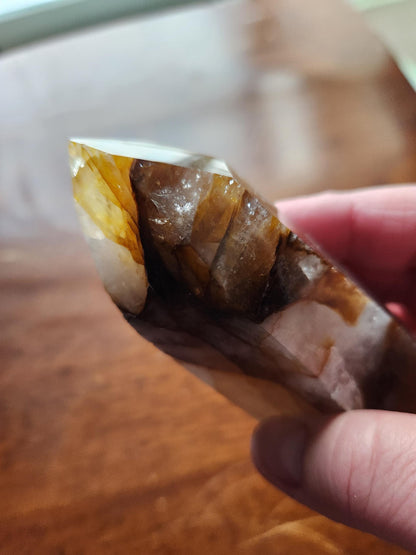 AAA Golden Healer Crystal Tower Point - Brazil Origin