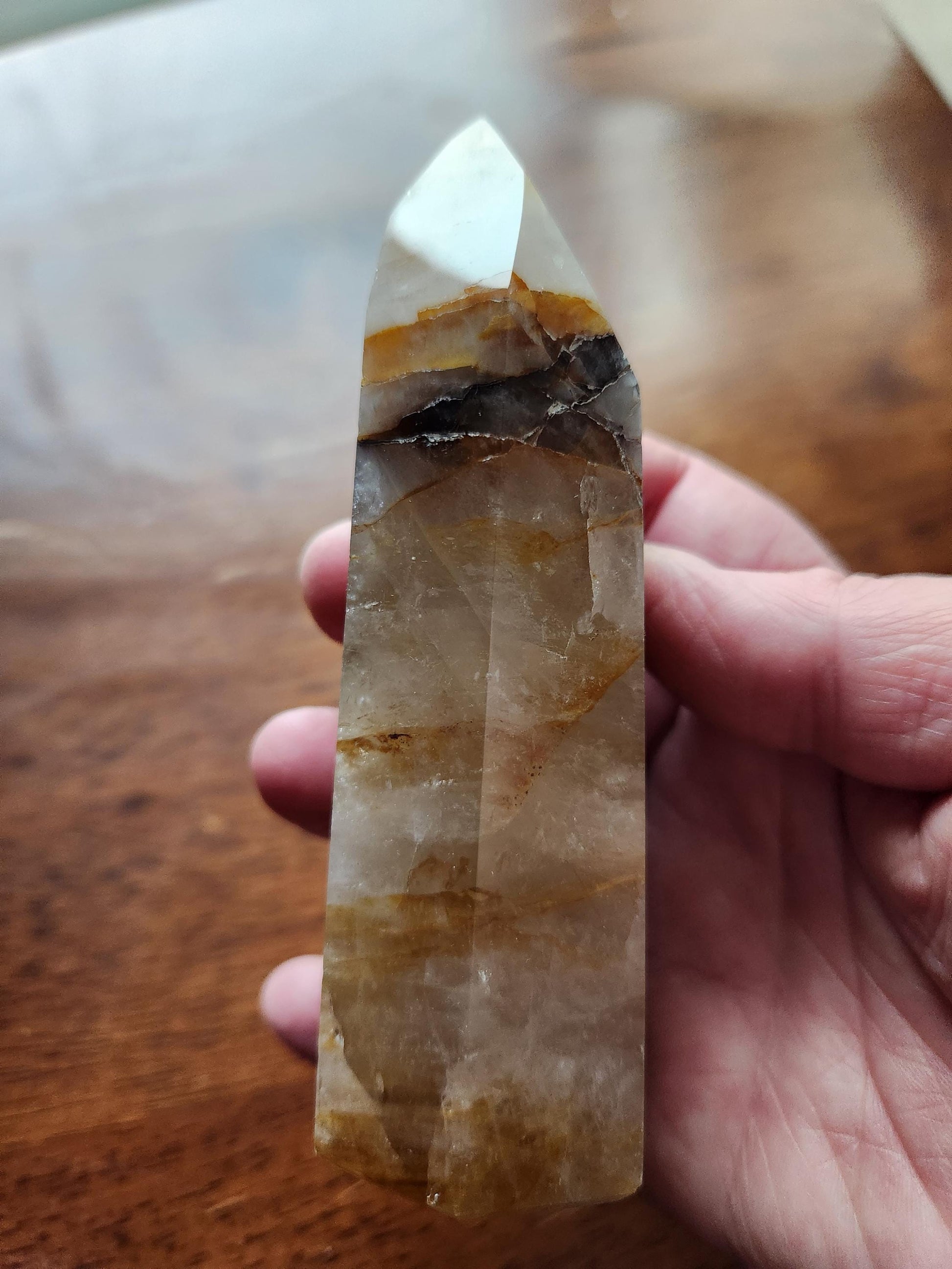 AAA Golden Healer Crystal Tower Point - Brazil Origin