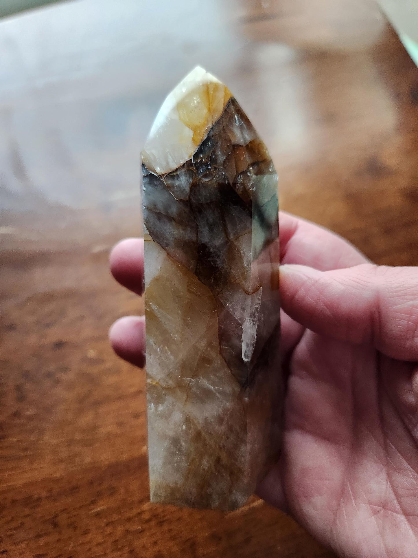 AAA Golden Healer Crystal Tower Point - Brazil Origin