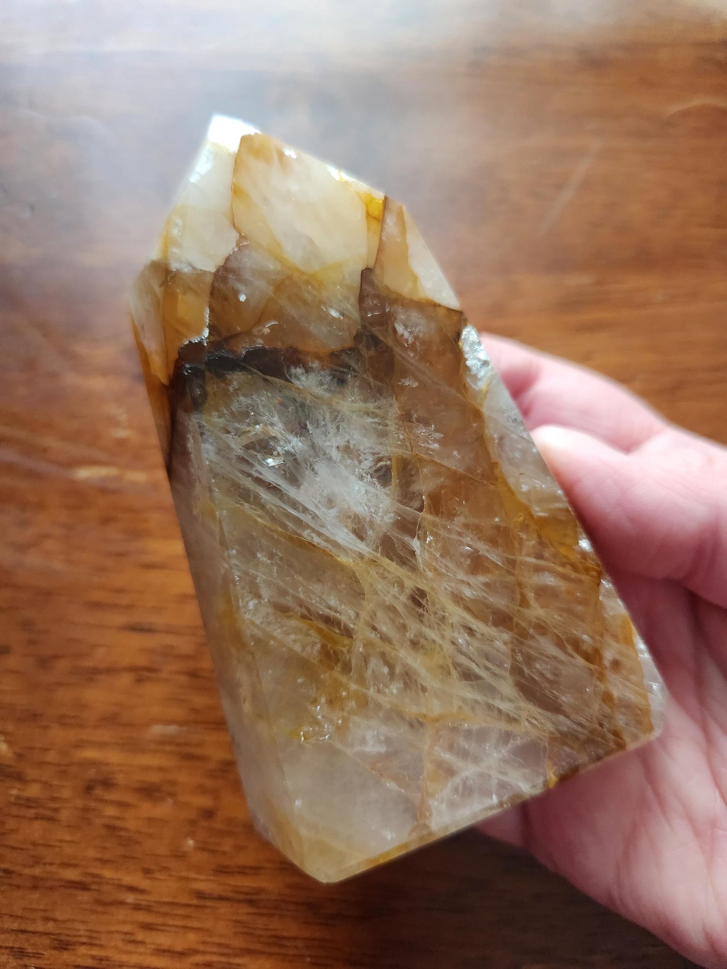 AAA Golden Healer Crystal Tower Point - Brazil Origin