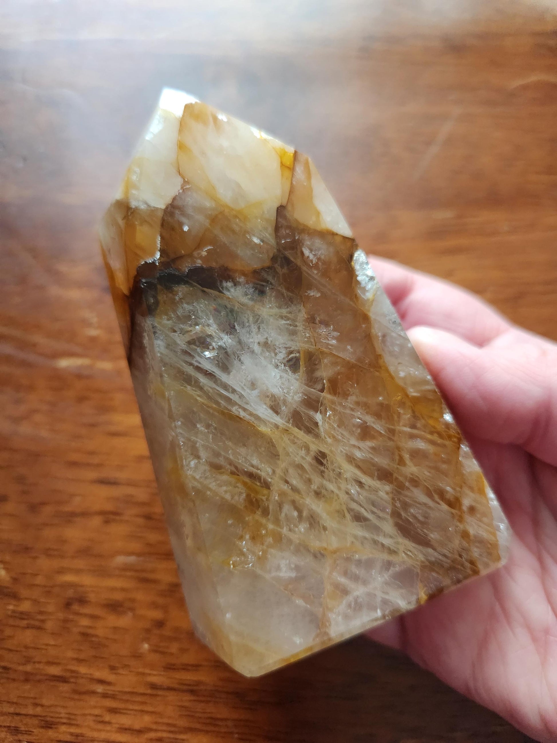 AAA Golden Healer Crystal Tower Point - Brazil Origin