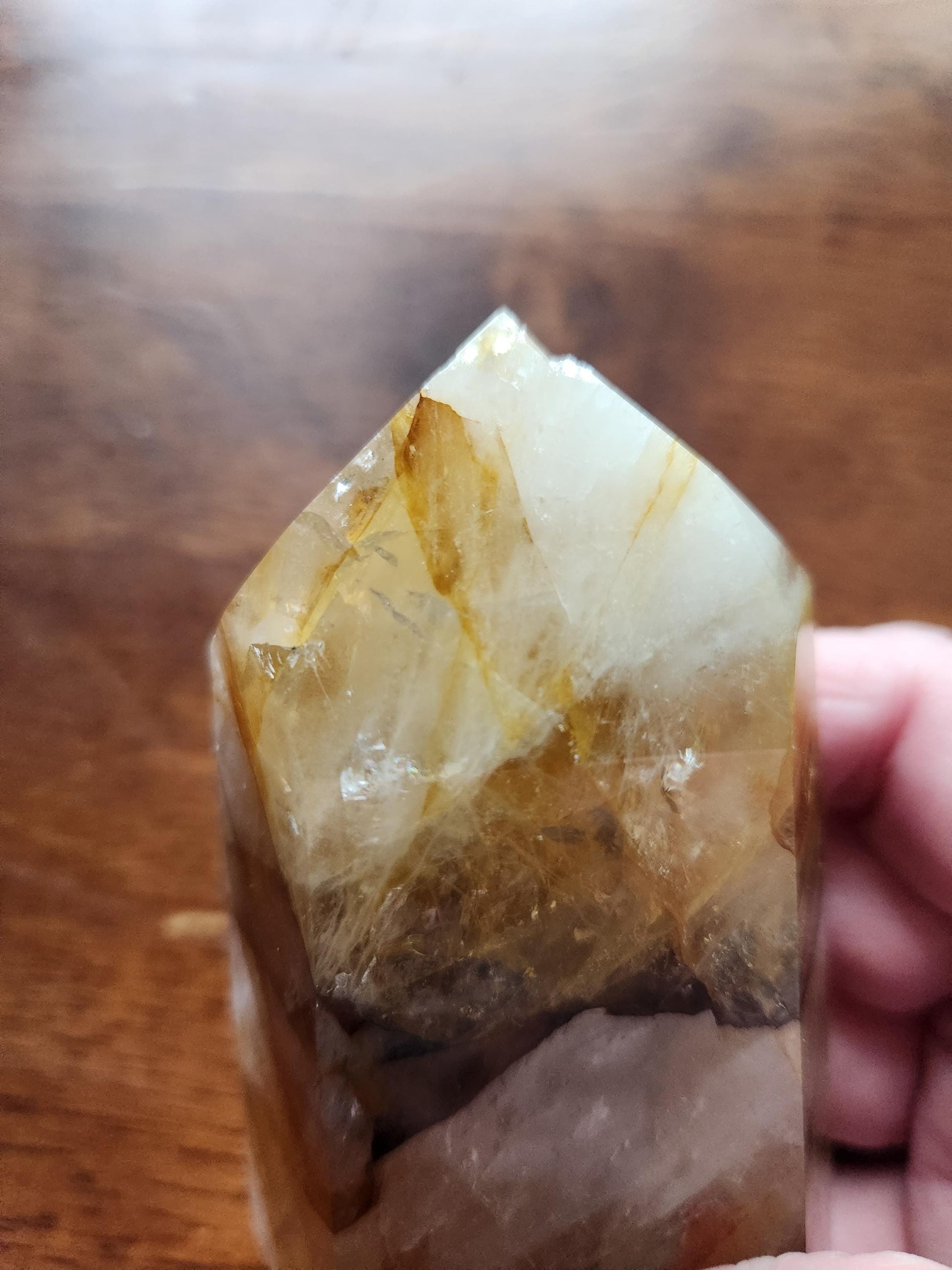 AAA Golden Healer Crystal Tower Point - Brazil Origin