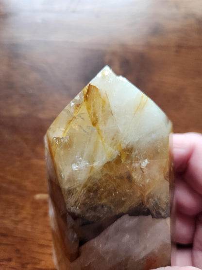 AAA Golden Healer Crystal Tower Point - Brazil Origin