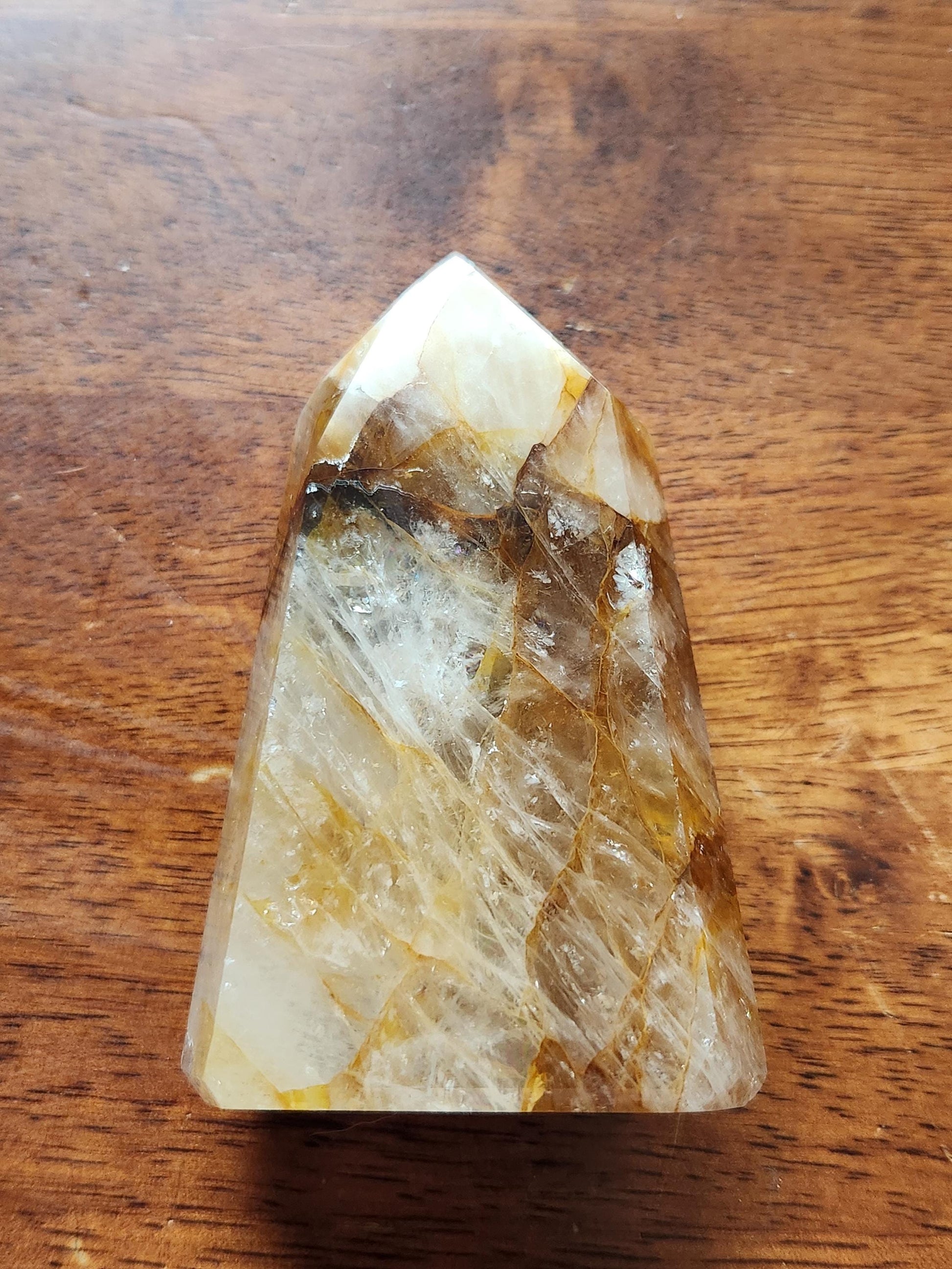 AAA Golden Healer Crystal Tower Point - Brazil Origin