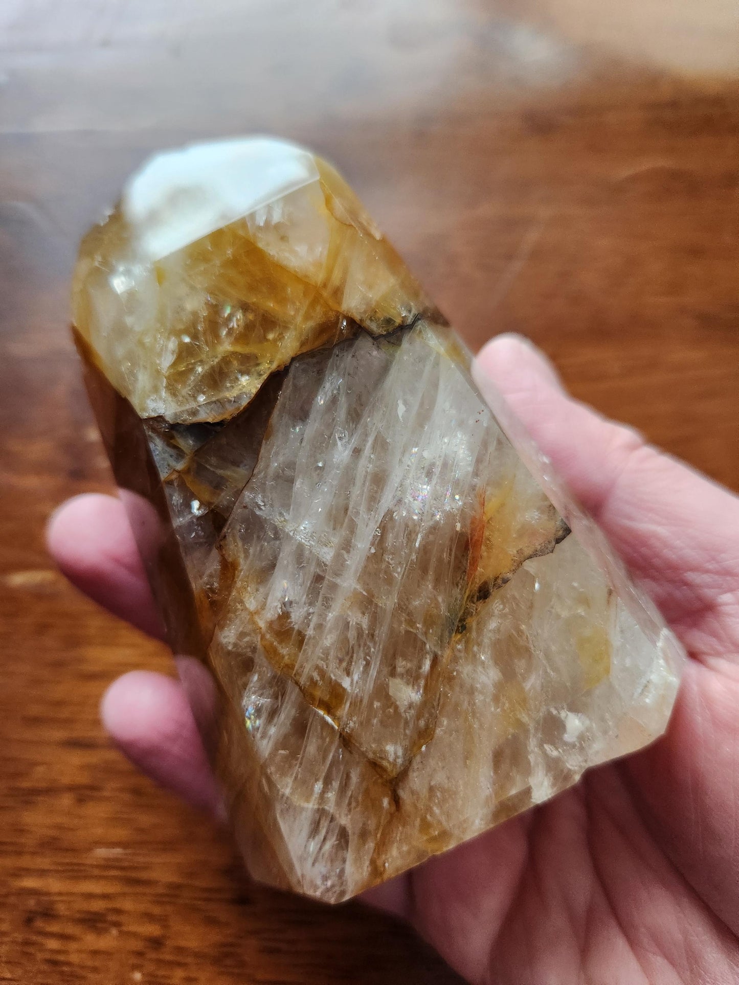 AAA Golden Healer Crystal Tower Point - Brazil Origin