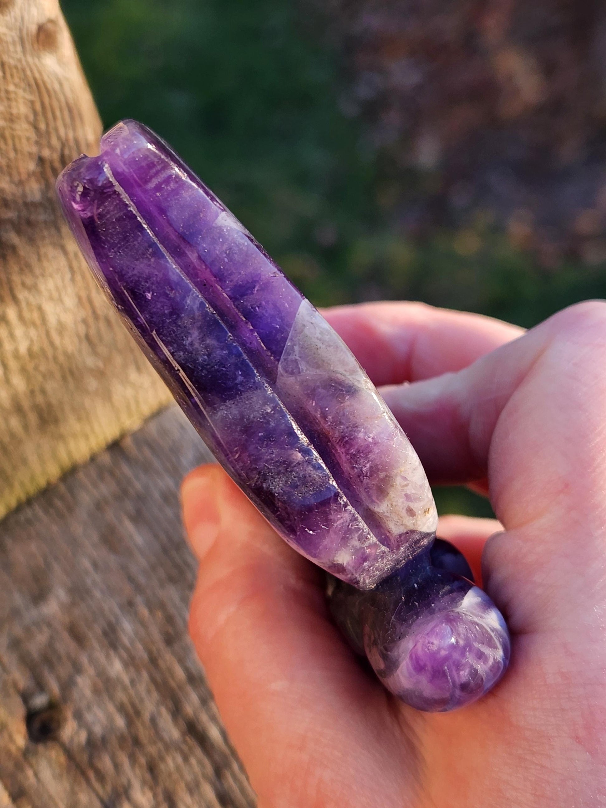 AAA Dream Amethyst Crystal Angel or Fairy - Unique Carved Stone