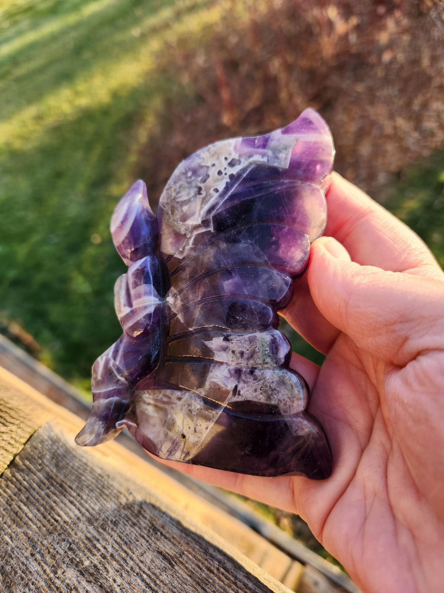AAA Dream Amethyst Crystal Angel or Fairy - Unique Carved Stone