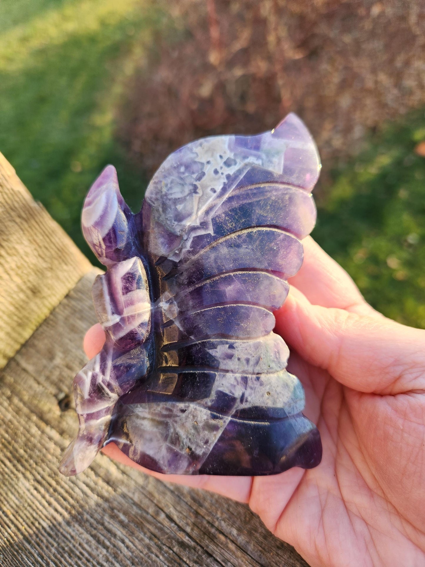 AAA Dream Amethyst Crystal Angel or Fairy - Unique Carved Stone