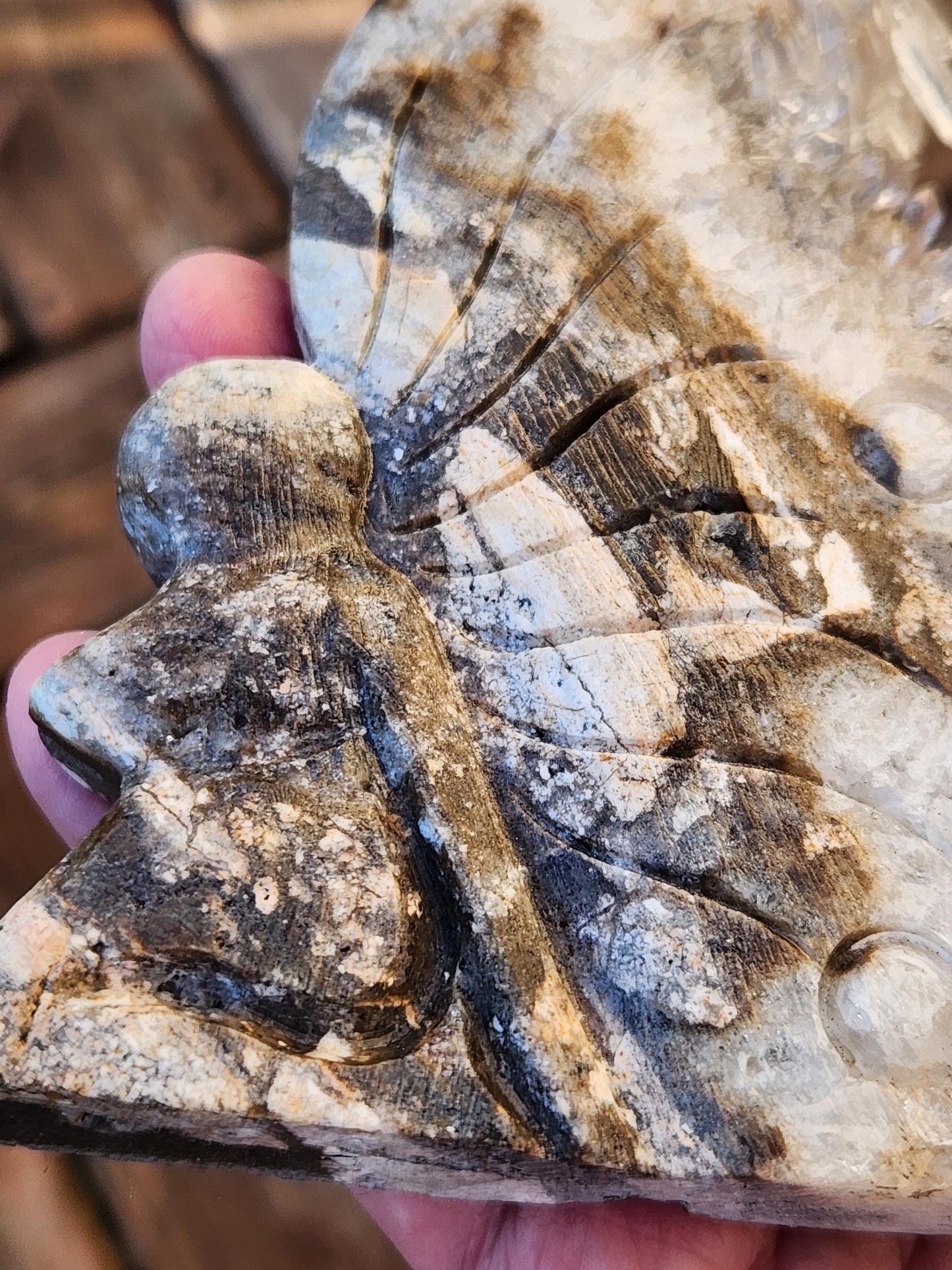 Super Unique Clear Quartz Points 0n Matrix Angel Or Fairy Carving Natural Stone Crystal