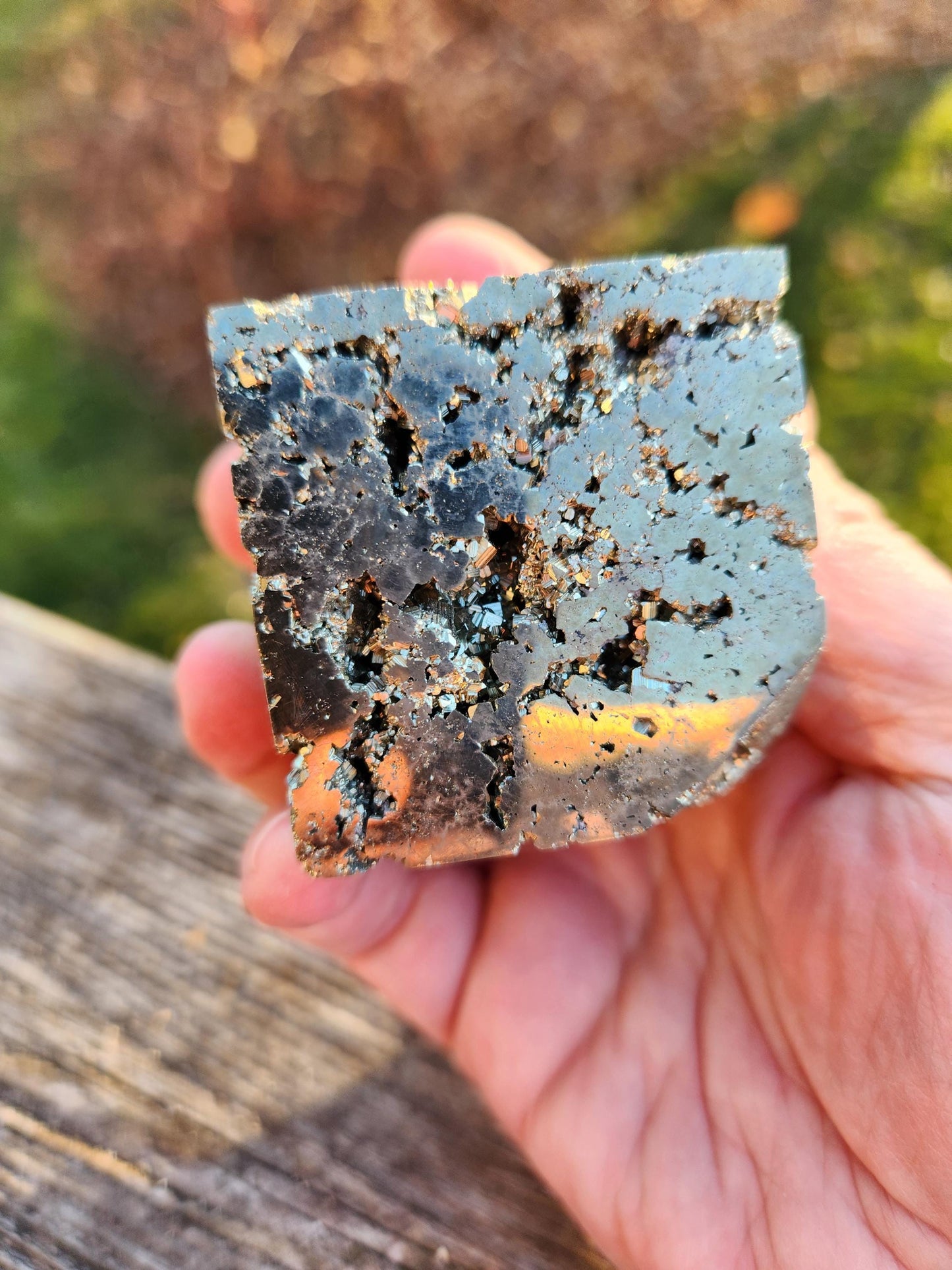 Beautiful Pyrite Cube On Stand From Peru