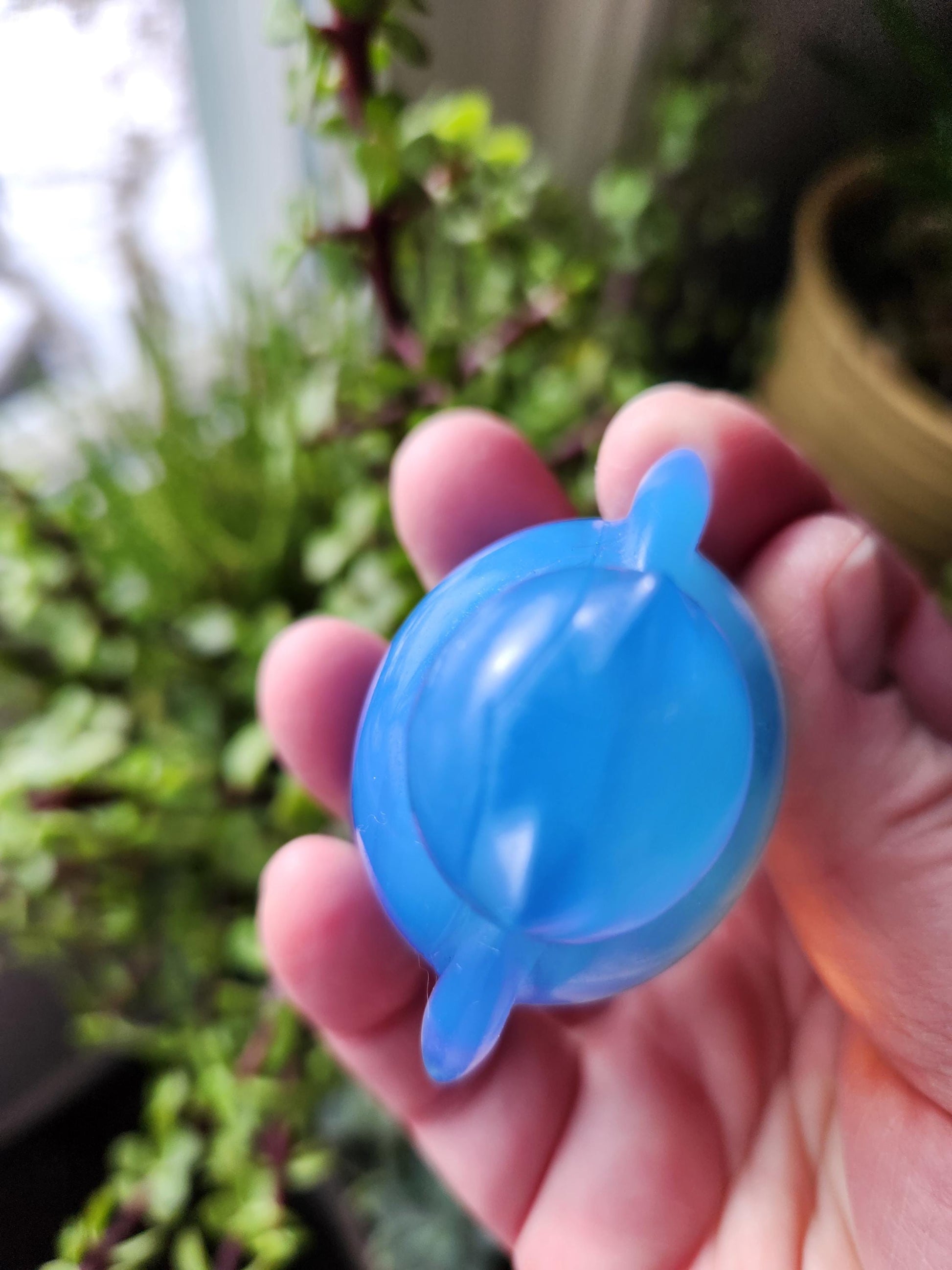 Blue Opalite Snorlax with High Polish, Pokemon