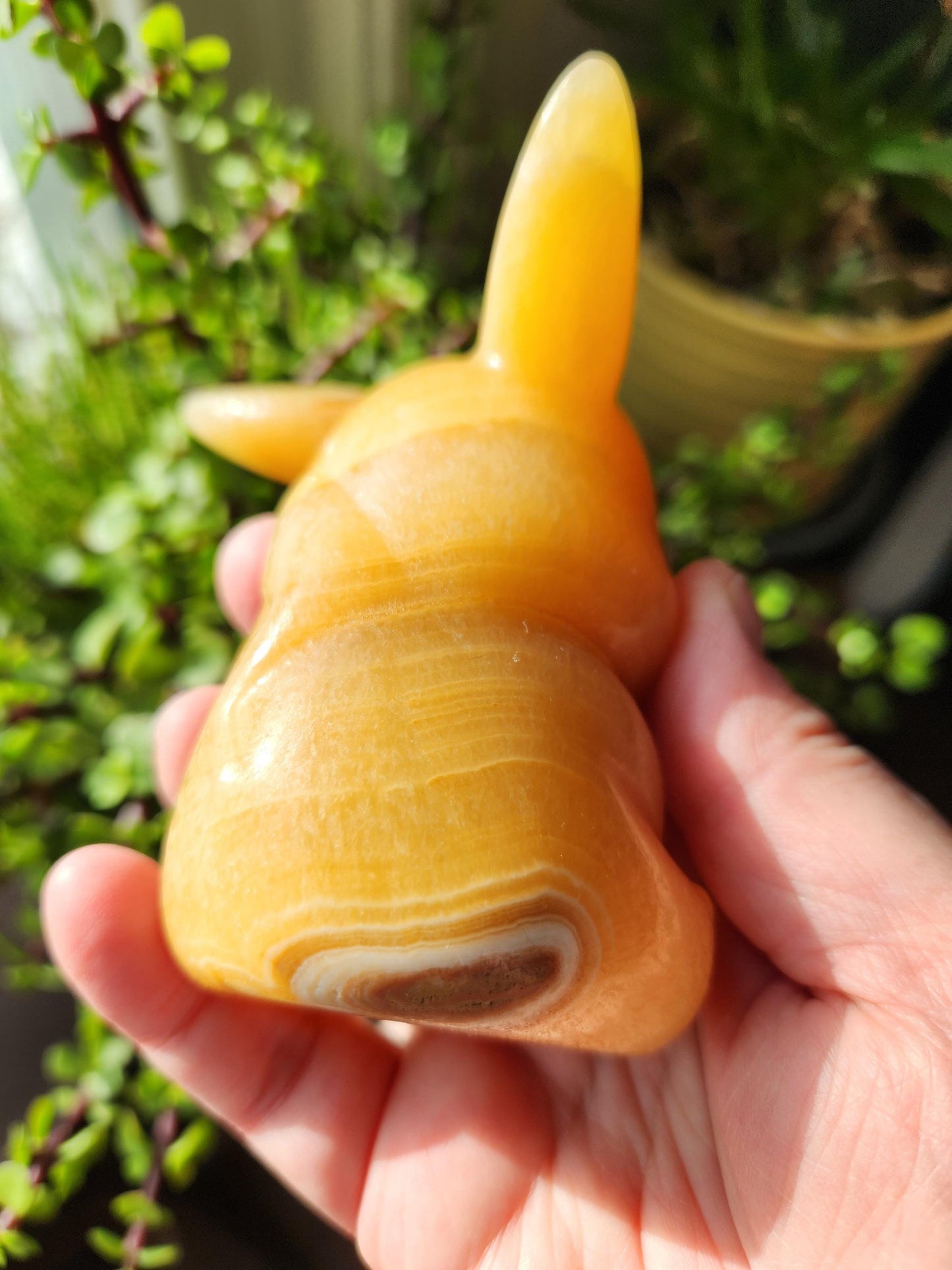 Super Cute BIG Yellow Calcite Pikachu Natural Stone Crystal Pokemon