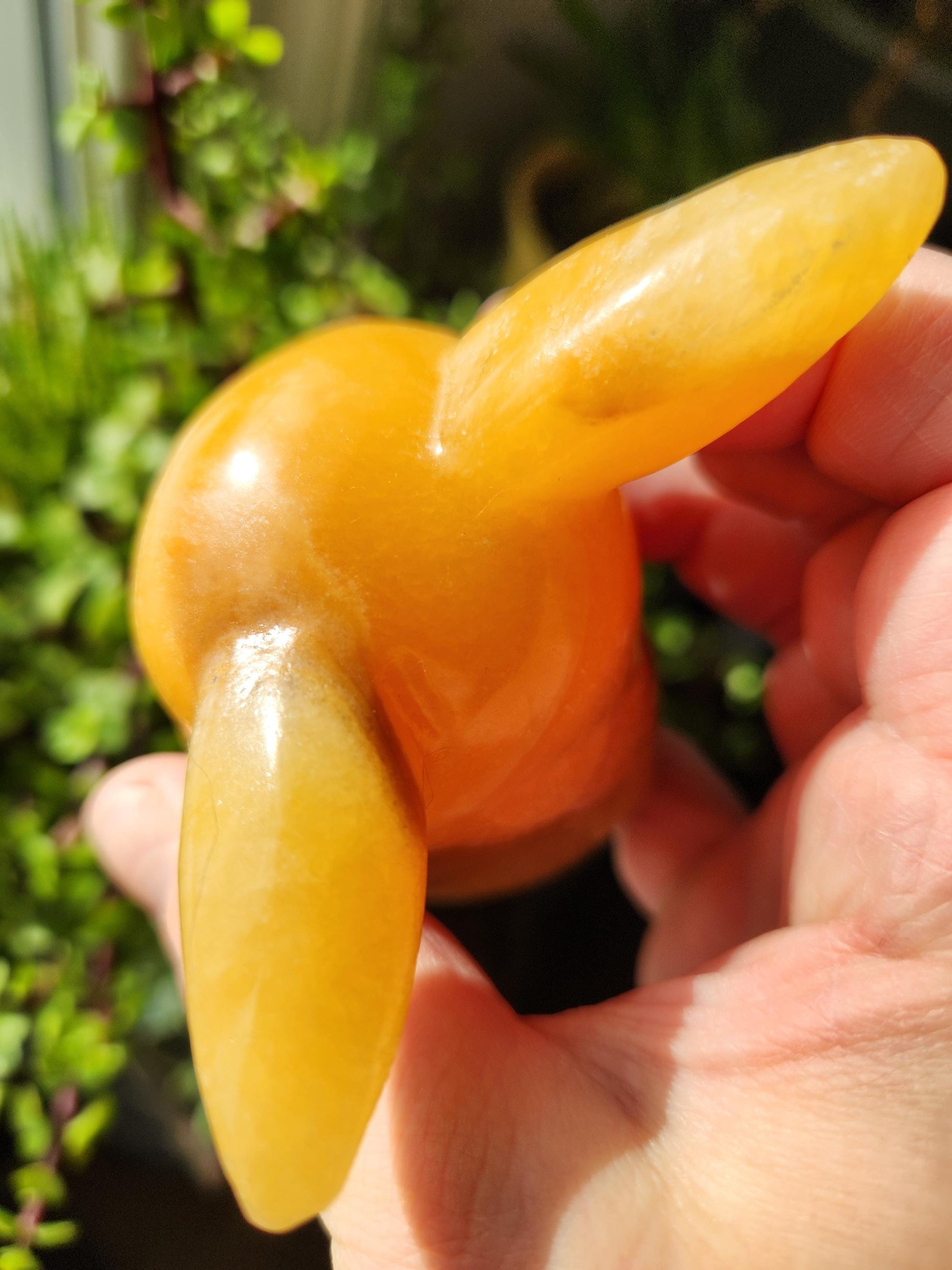 Super Cute BIG Yellow Calcite Pikachu Natural Stone Crystal Pokemon