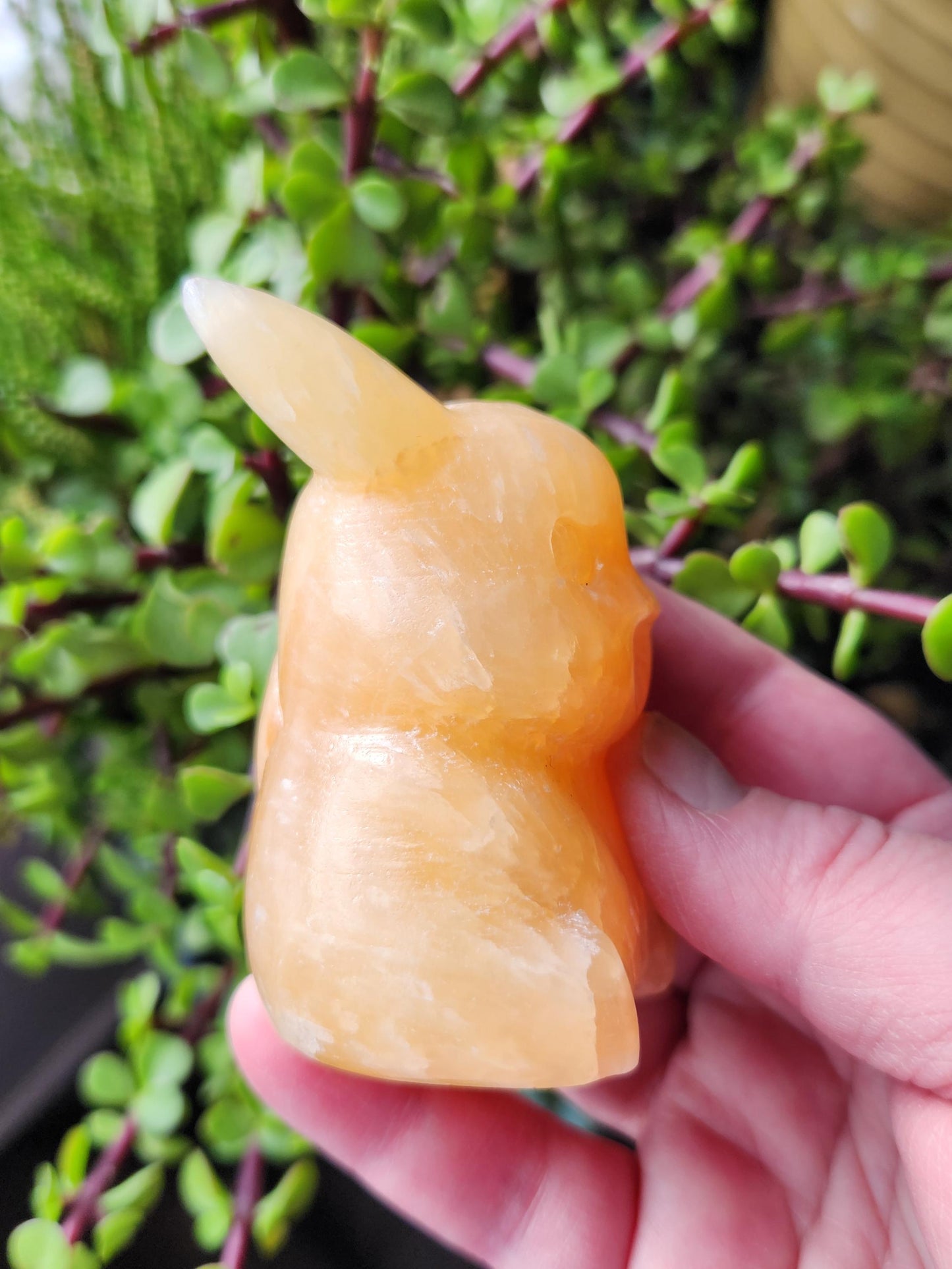 Super Medium Yellow Calcite Pikachu Natural Stone Crystal Pokemon