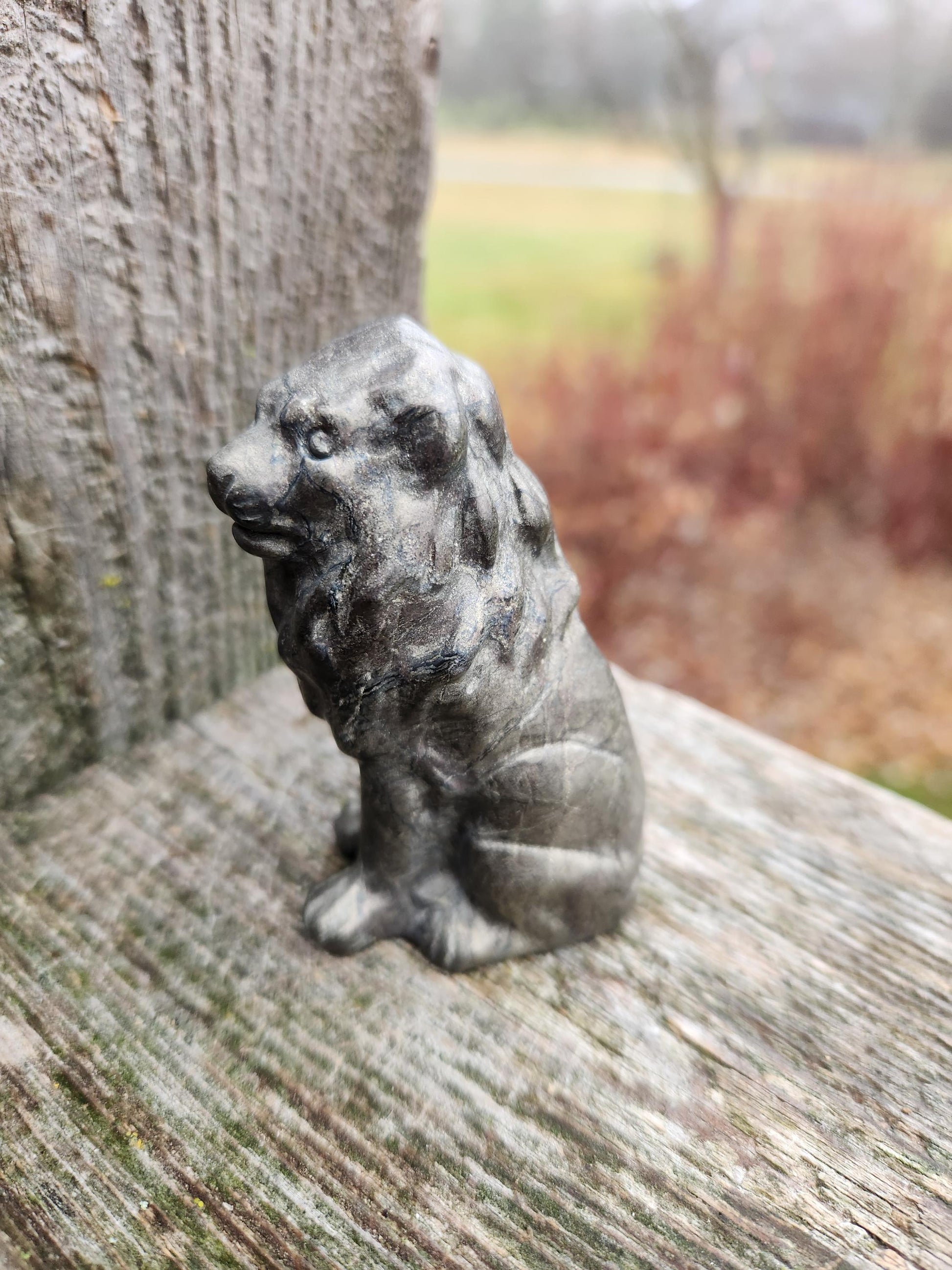Regal Pyrite Lion Crystal Statue, Leo