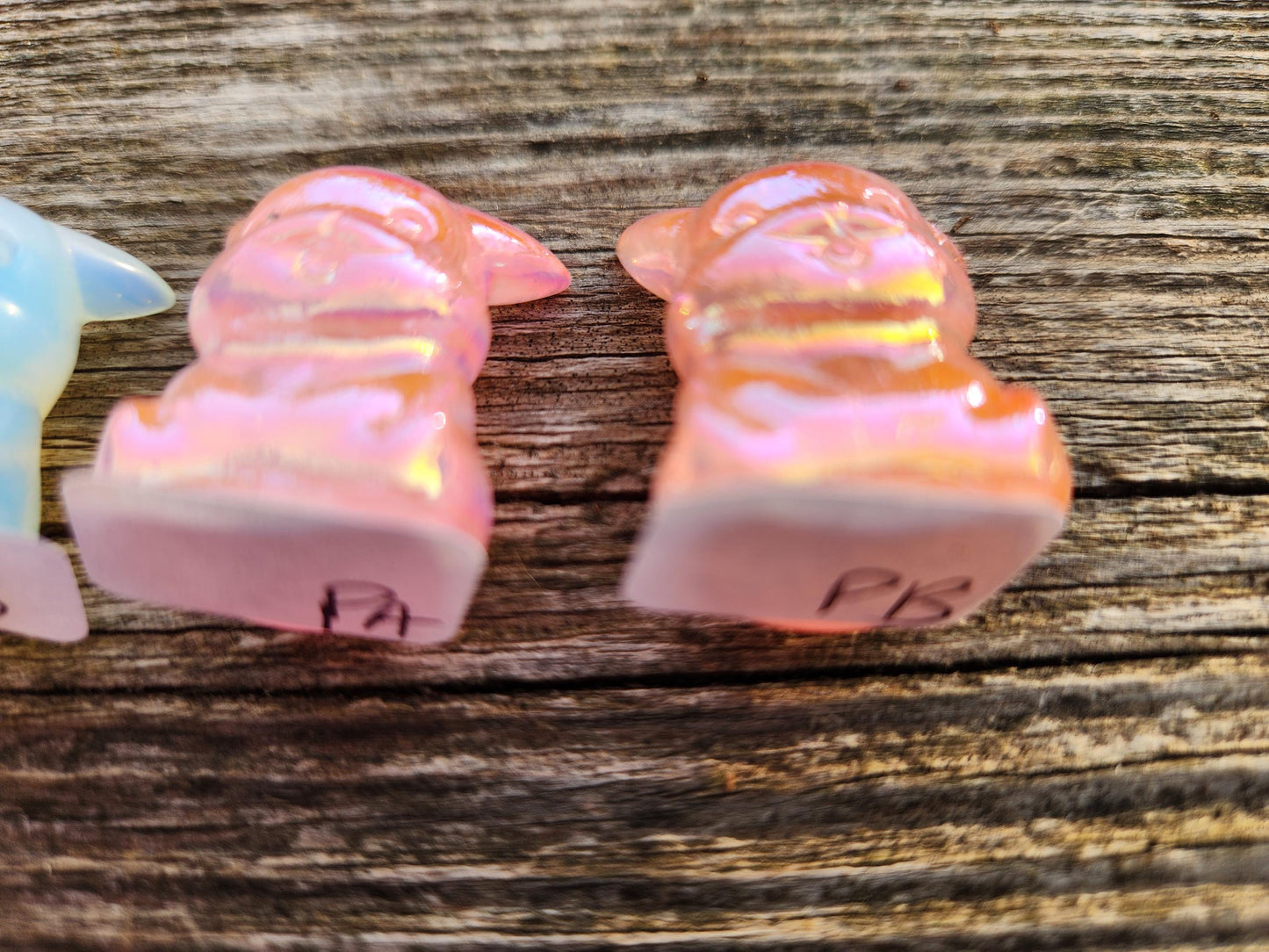 Mini Pokemon Pikachu: Pink Jasper, Opalite or Pink Opalite, One