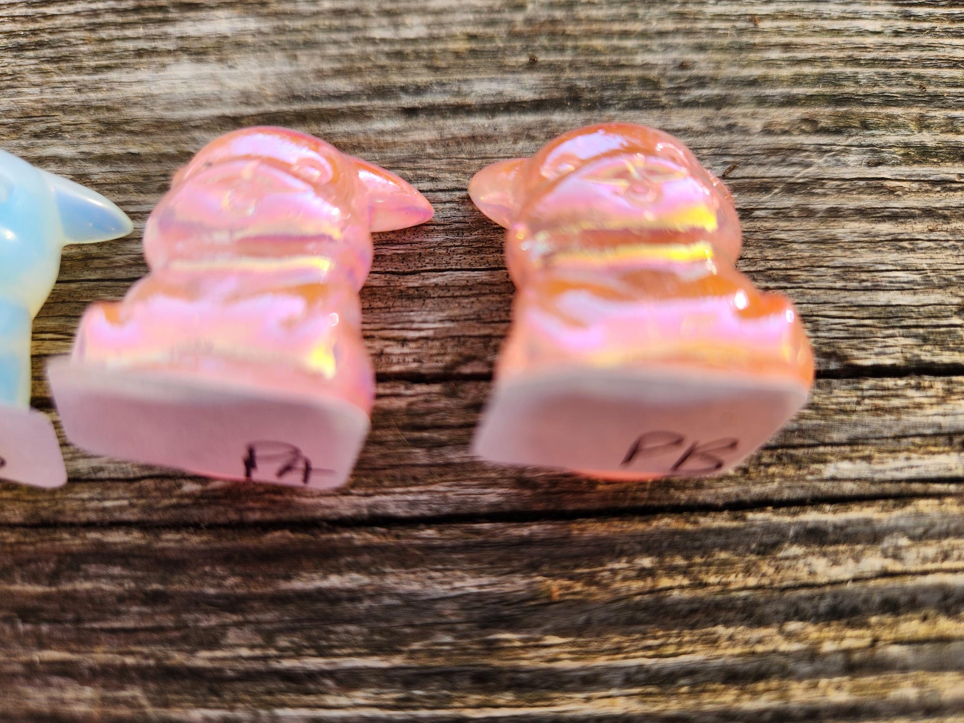 Mini Pokemon Pikachu: Pink Jasper, Opalite or Pink Opalite, One