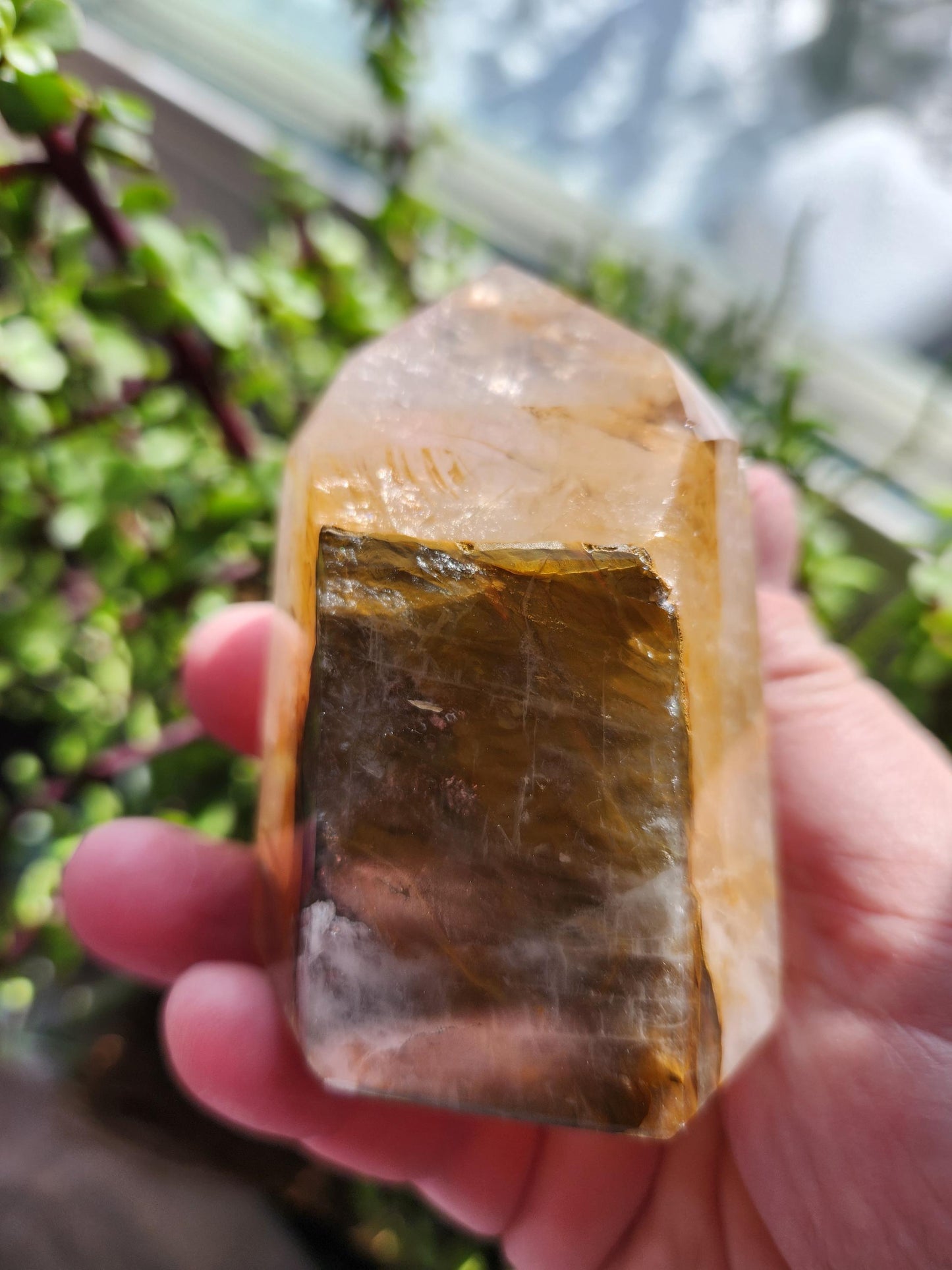 AAA Golden Healer Crystal Tower Point - Brazil Origin