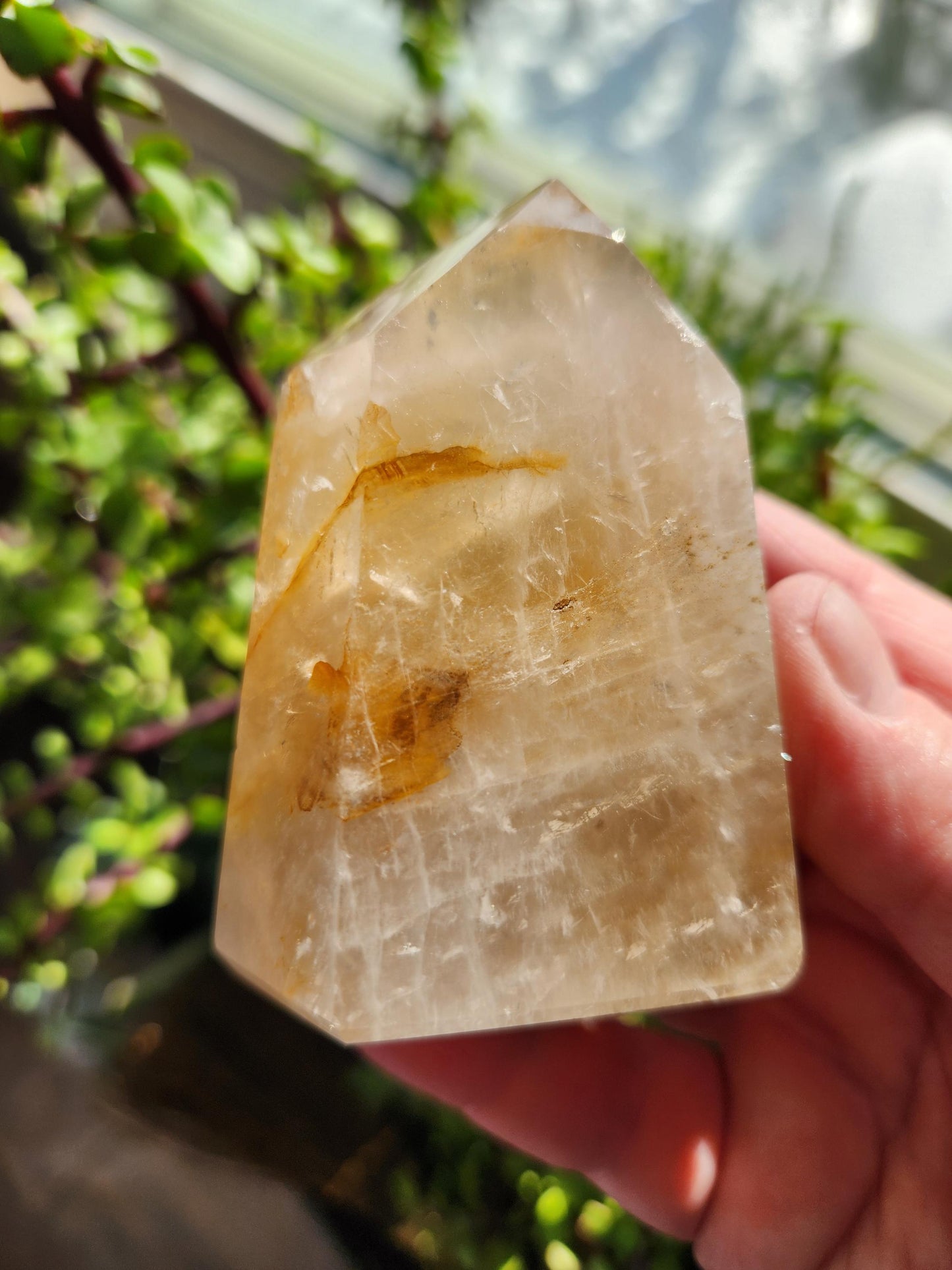 AAA Golden Healer Crystal Tower Point - Brazil Origin